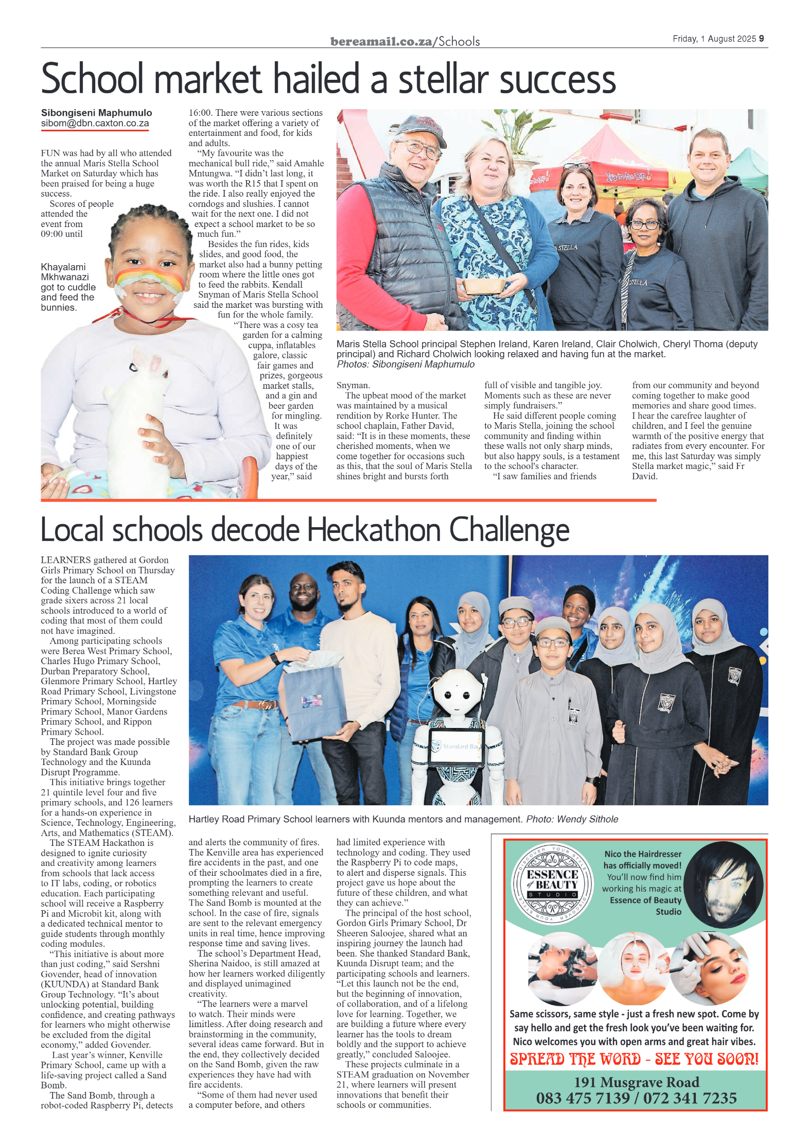 Berea Mail 01 August 2025 page 9