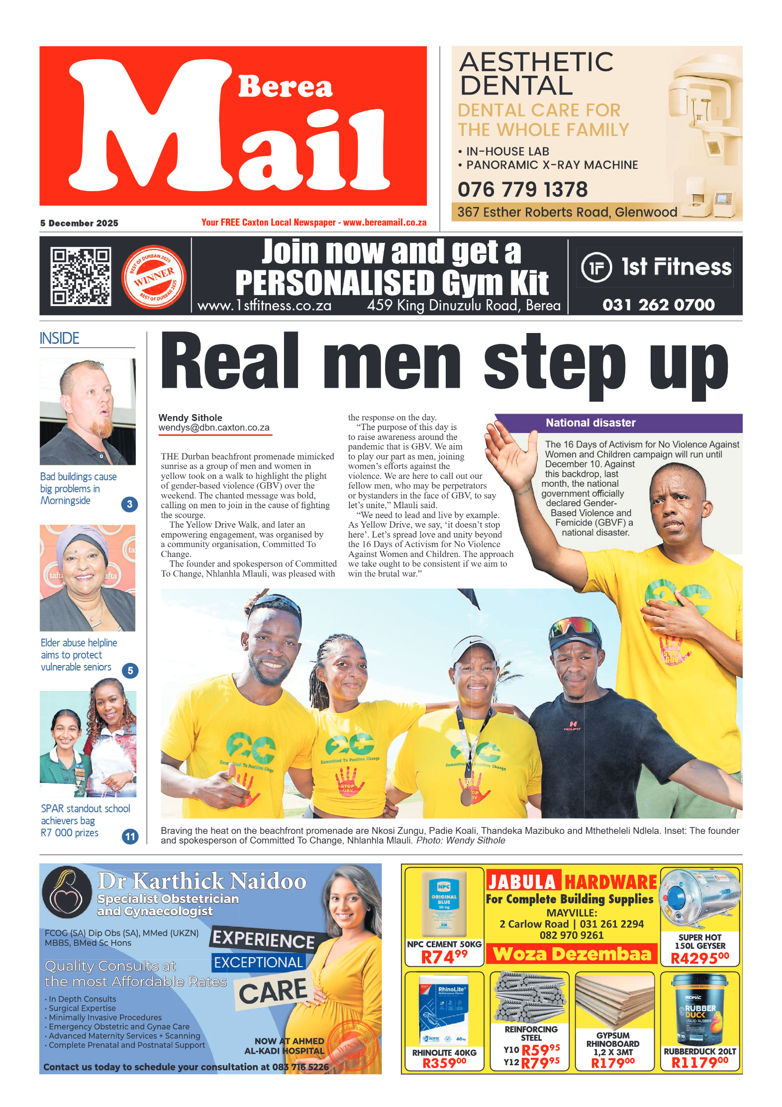Berea Mail 05 December 2025 page 1