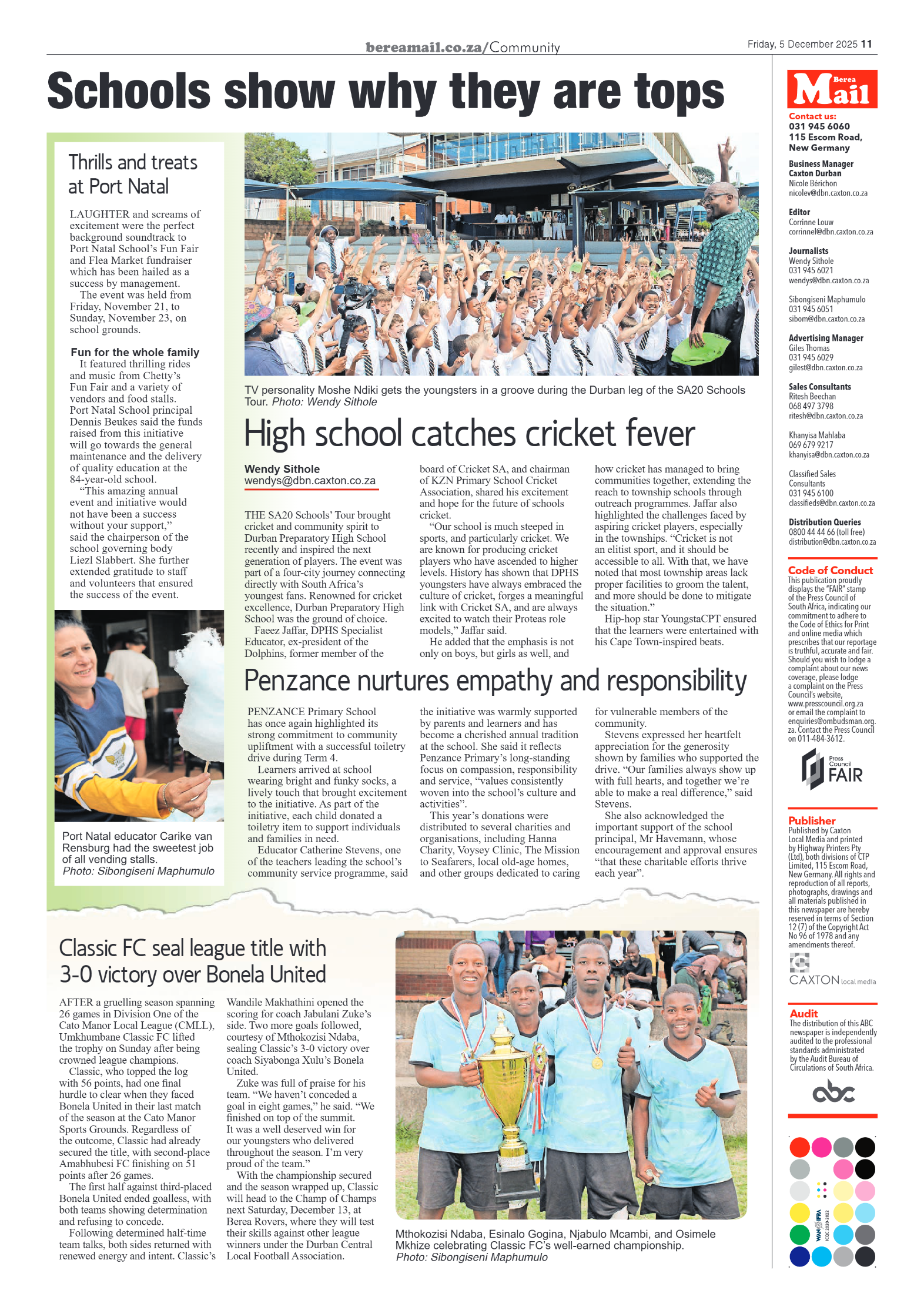 Berea Mail 05 December 2025 page 11