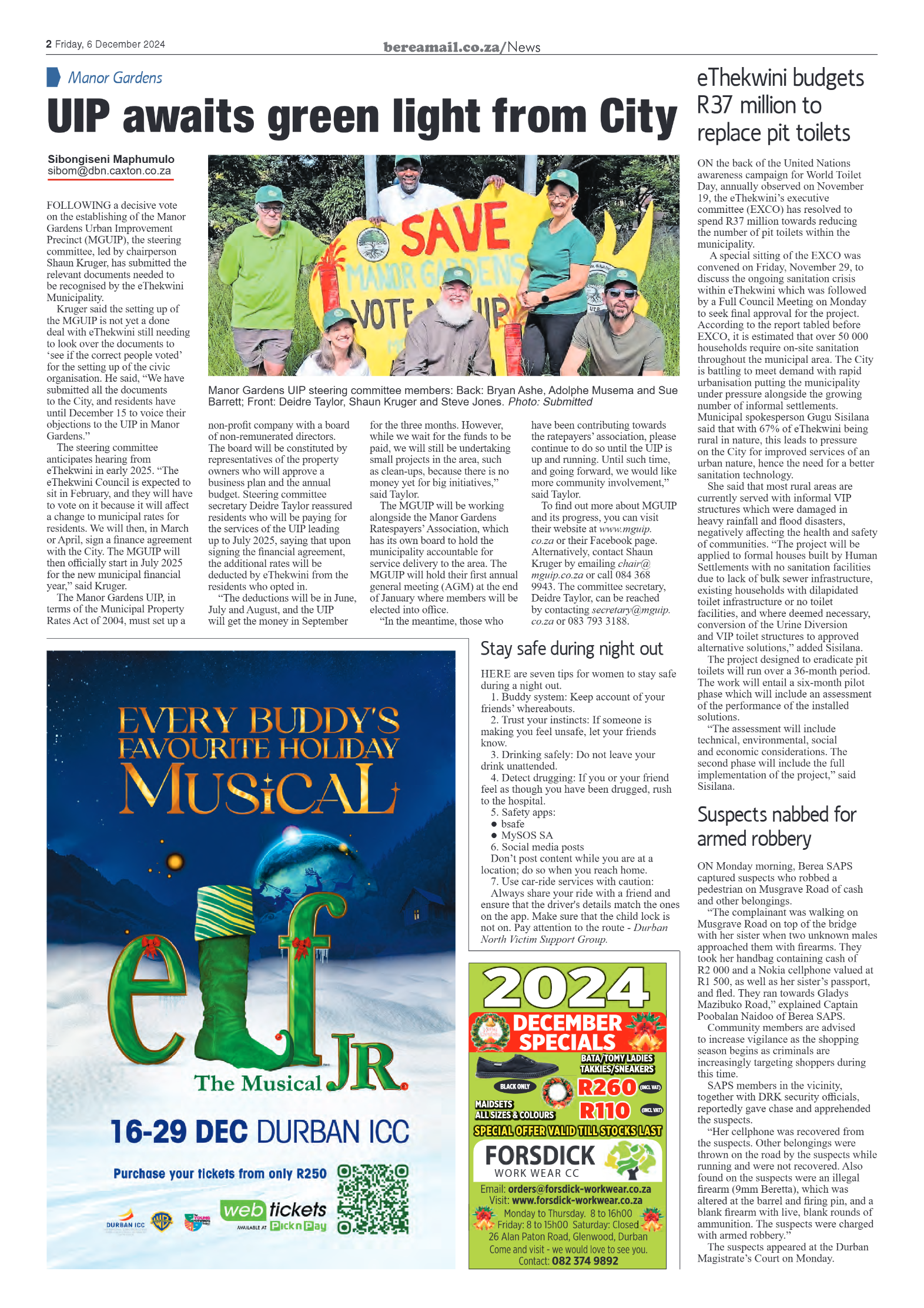 Berea Mail 06 December 2024 page 2