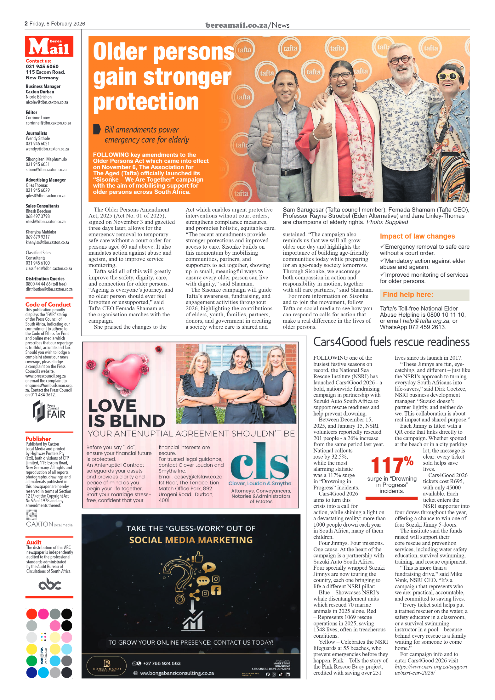 Berea Mail 06 February 2026 page 2