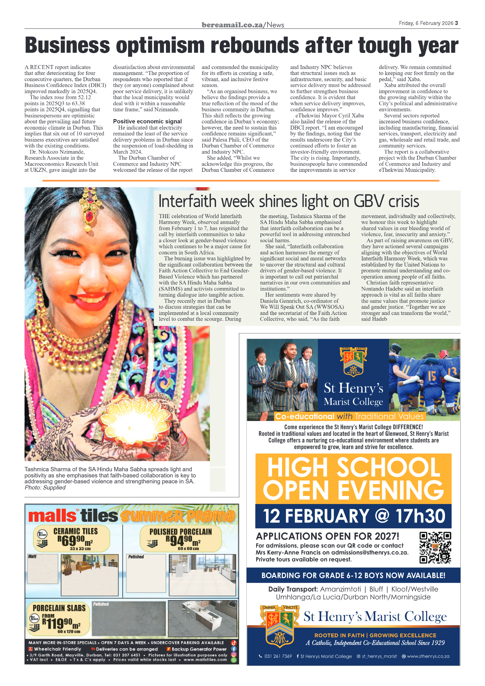 Berea Mail 06 February 2026 page 3