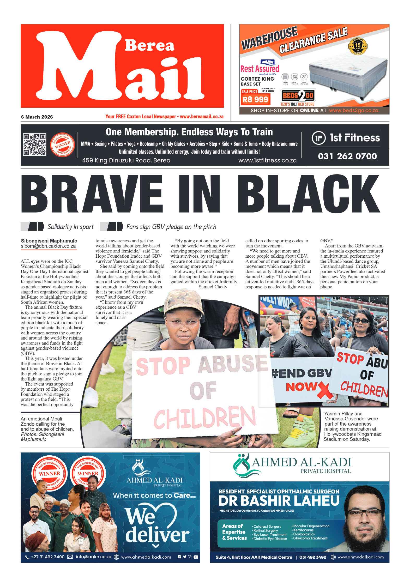 Berea Mail 06 March 2026 page 1