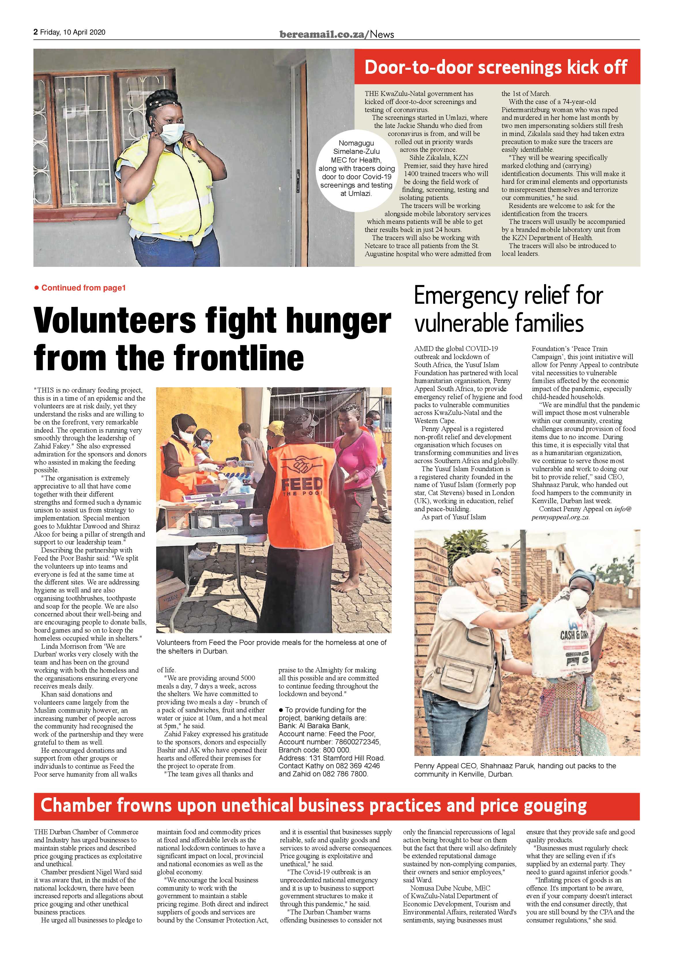 Berea Mail 10 April 2020 page 2