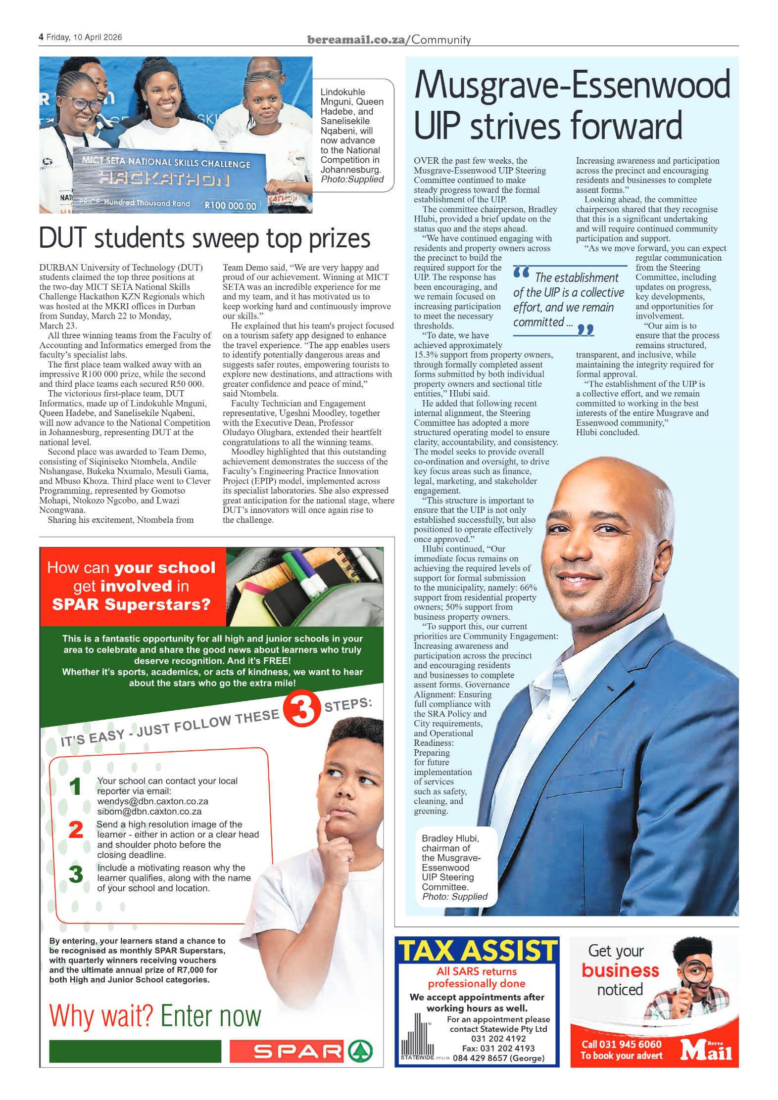 Berea Mail 10 April 2026 page 4