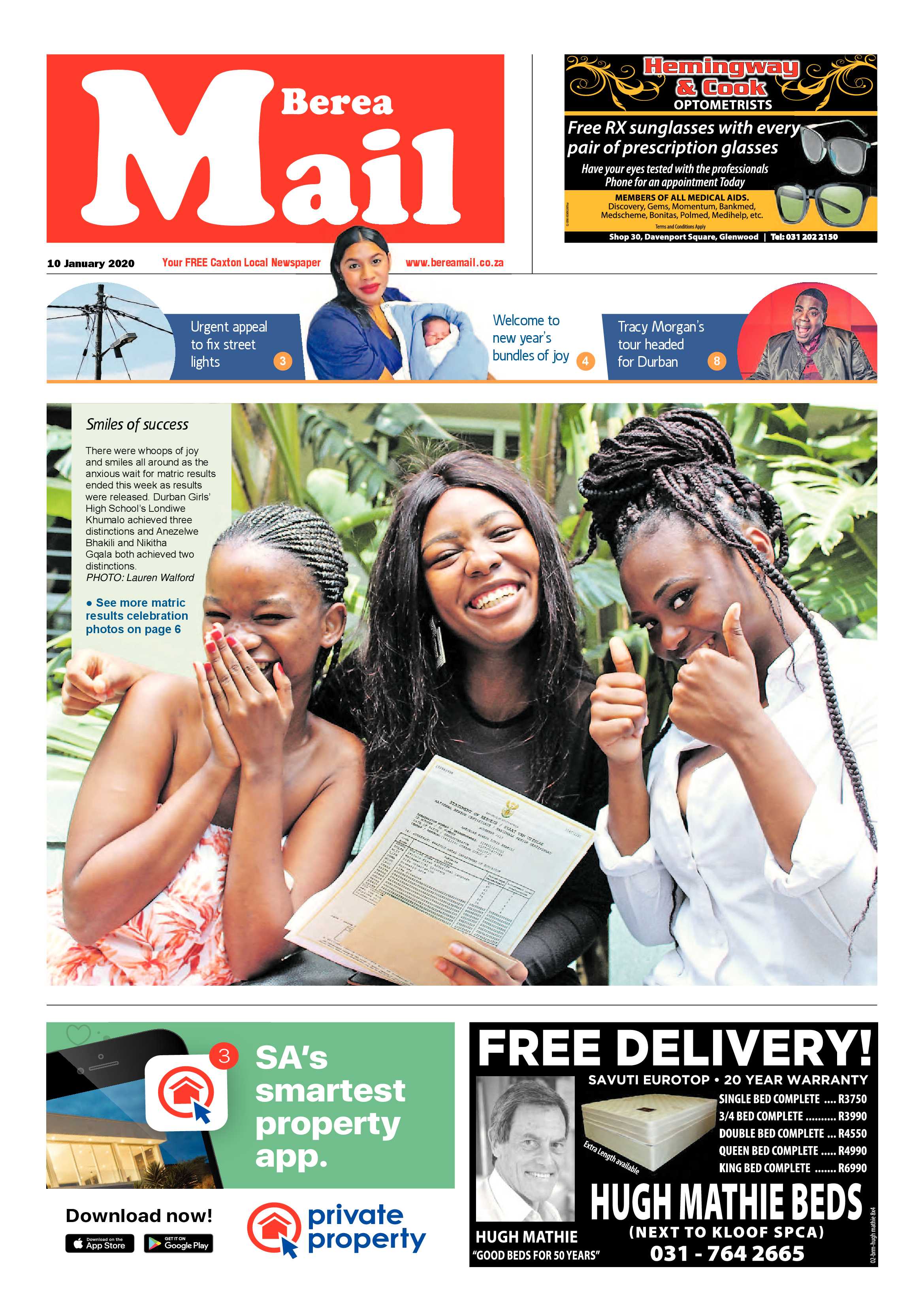 Berea Mail 10 January 2020 page 1