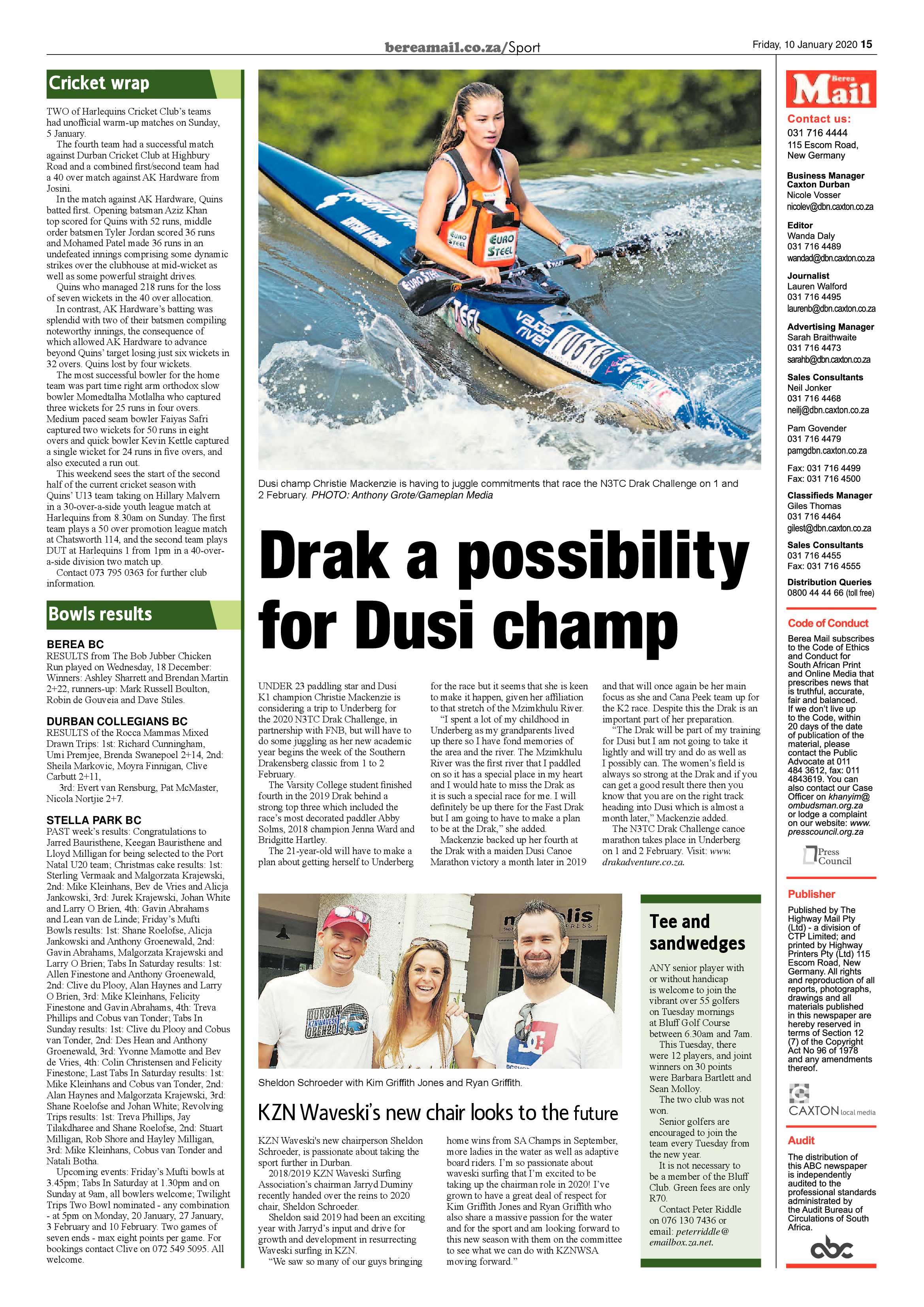 Berea Mail 10 January 2020 page 15