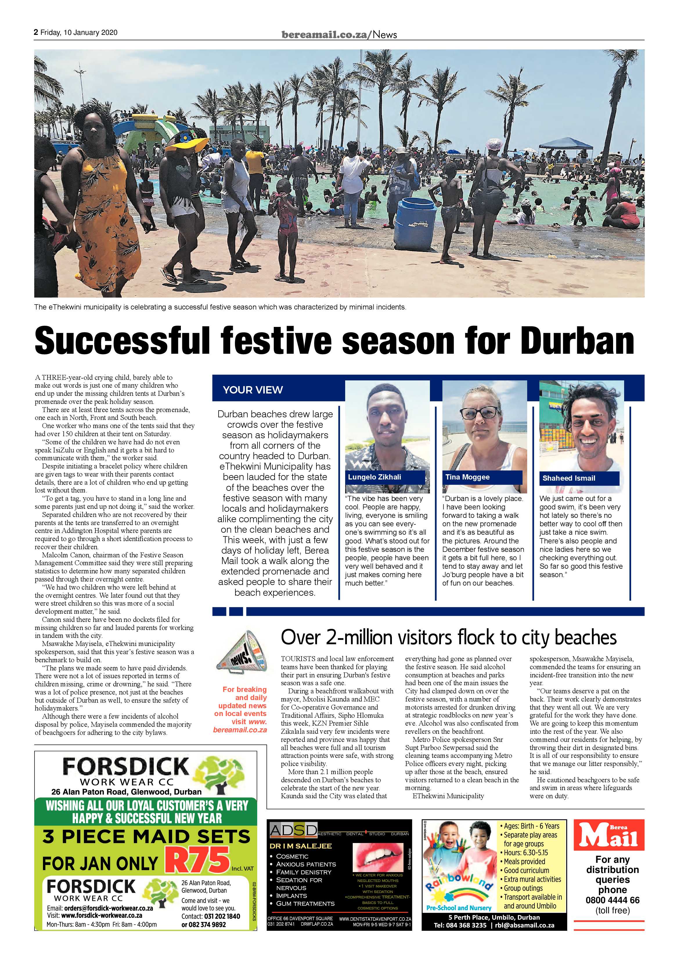 Berea Mail 10 January 2020 page 2