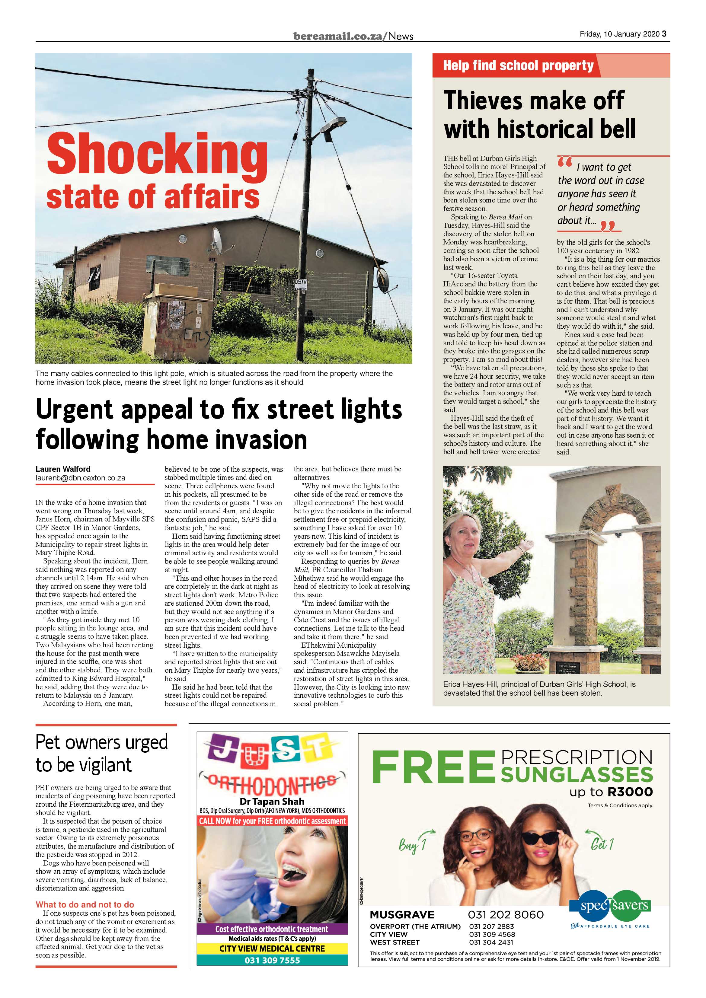 Berea Mail 10 January 2020 page 3