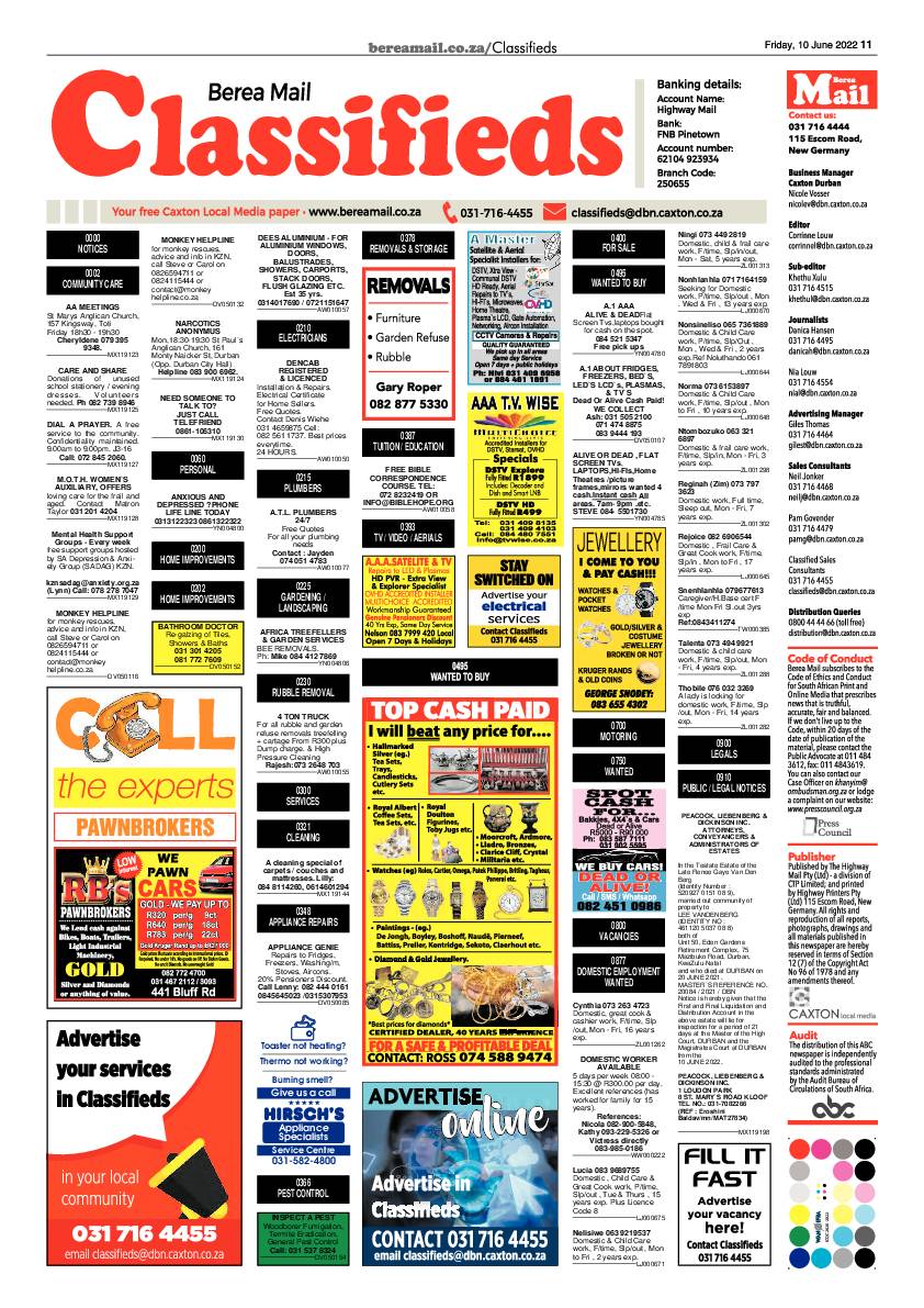 Berea Mail 10 June 2022 page 11