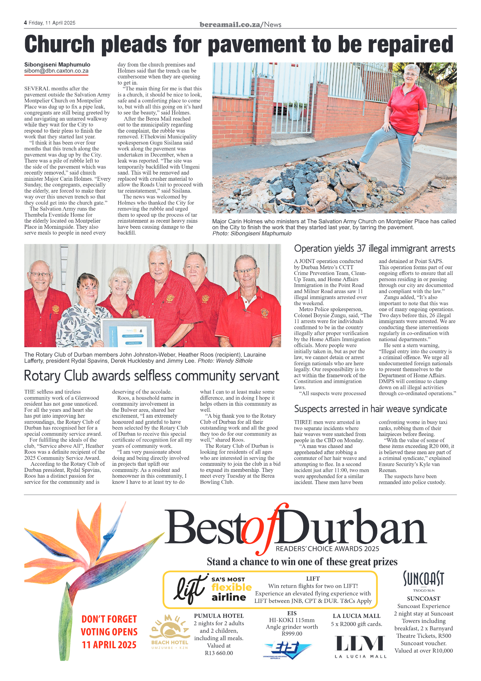 Berea Mail 11 April 2025 page 4