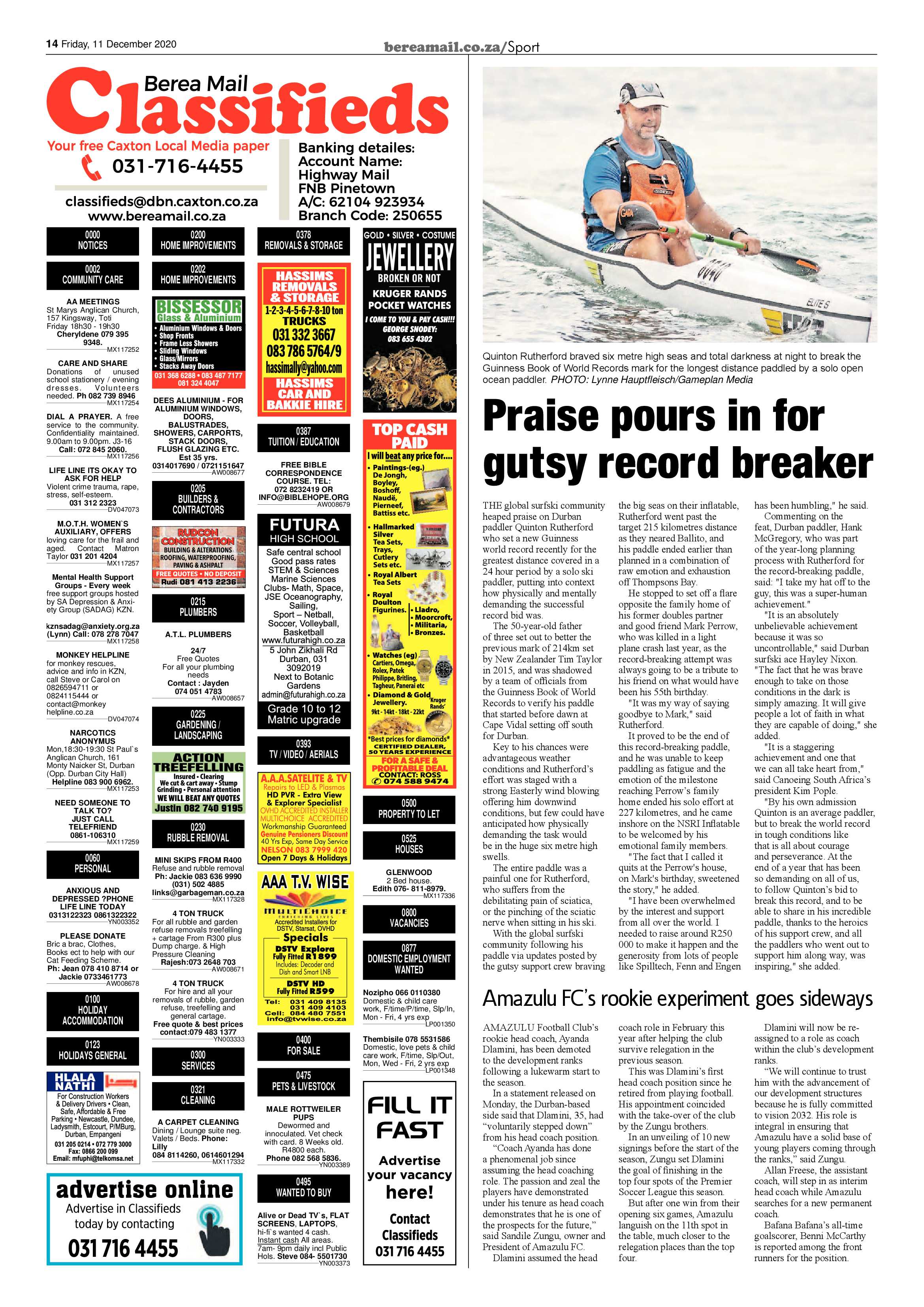 Berea Mail 11 December 2020 page 14