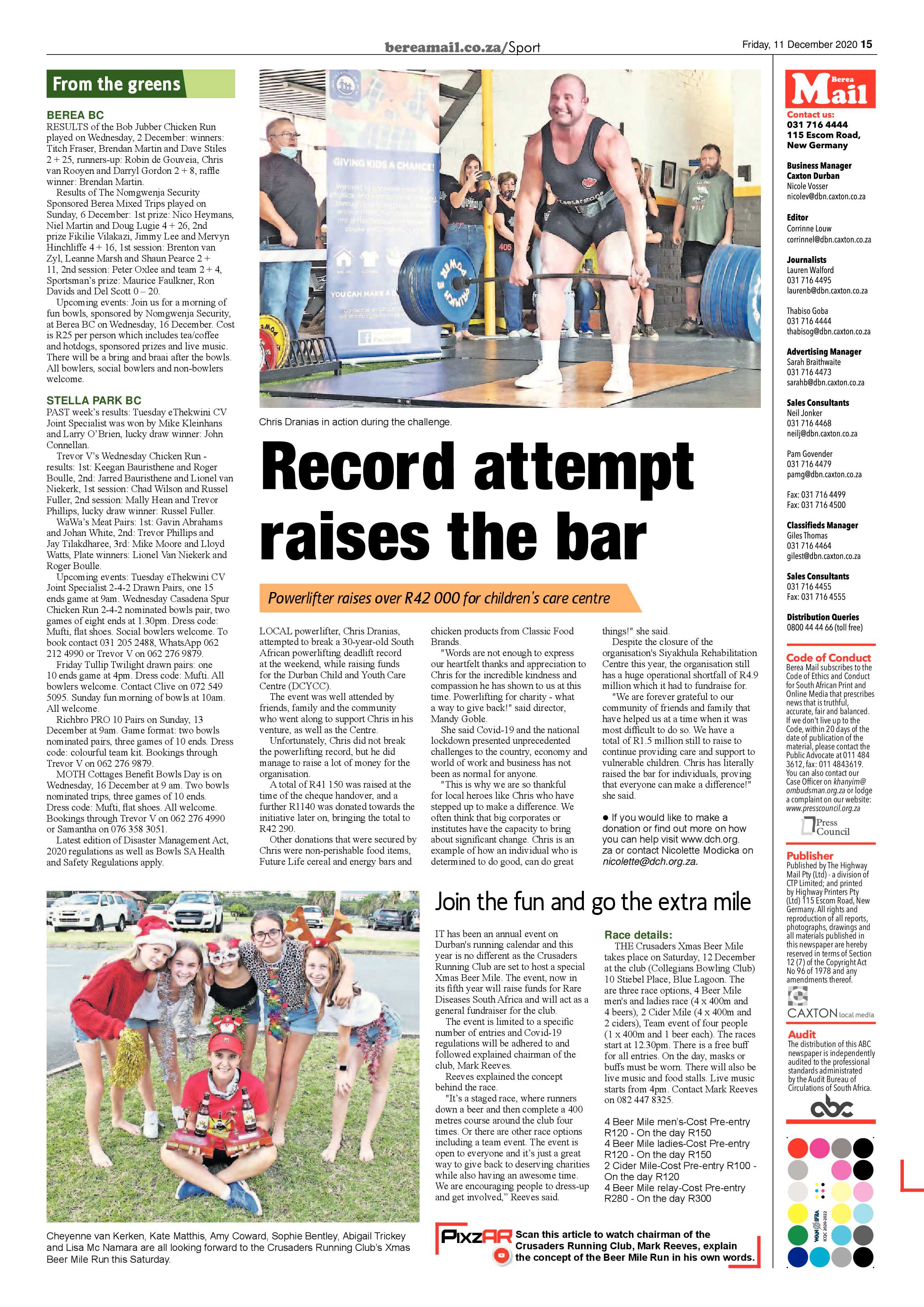 Berea Mail 11 December 2020 page 15