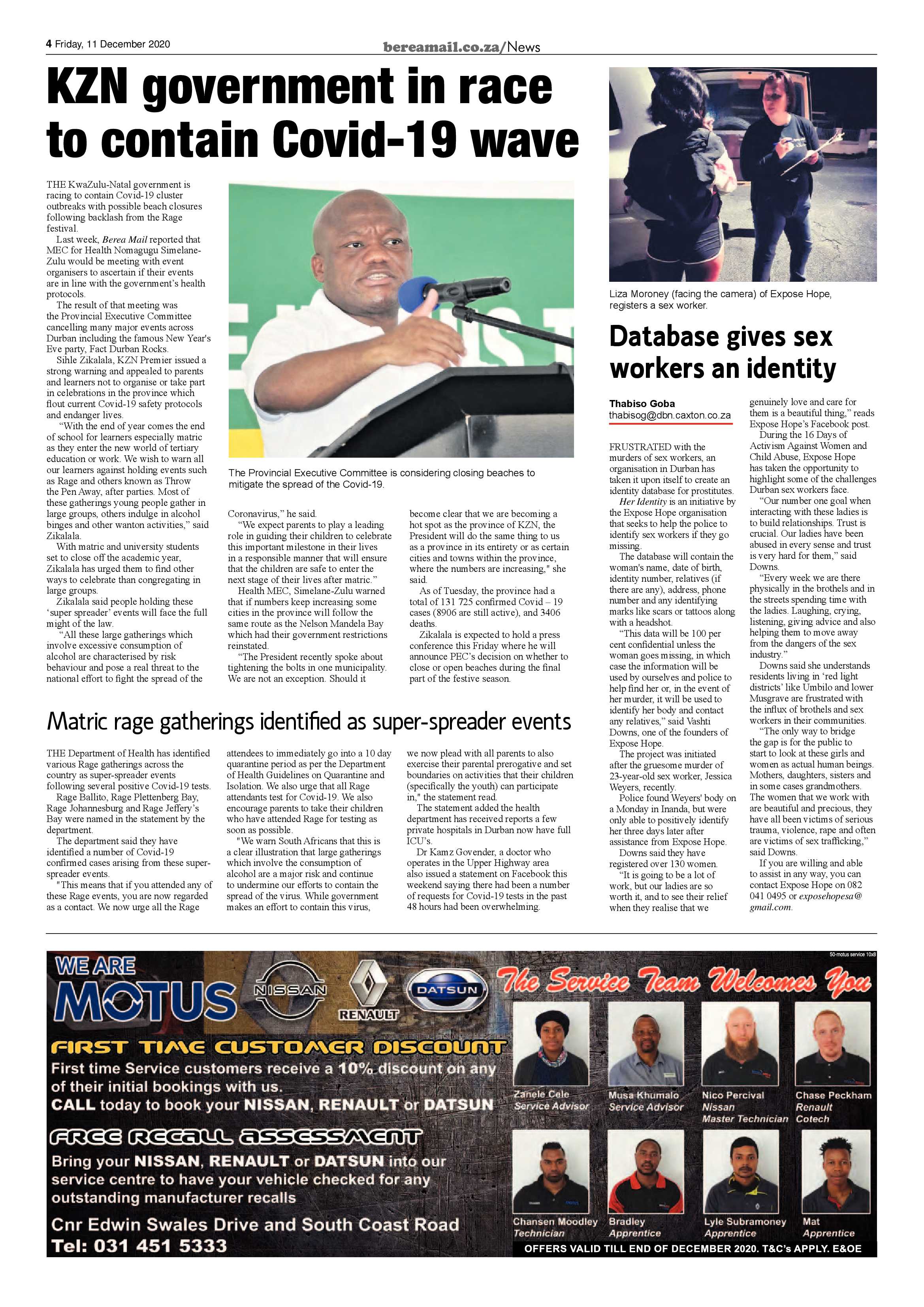 Berea Mail 11 December 2020 page 4
