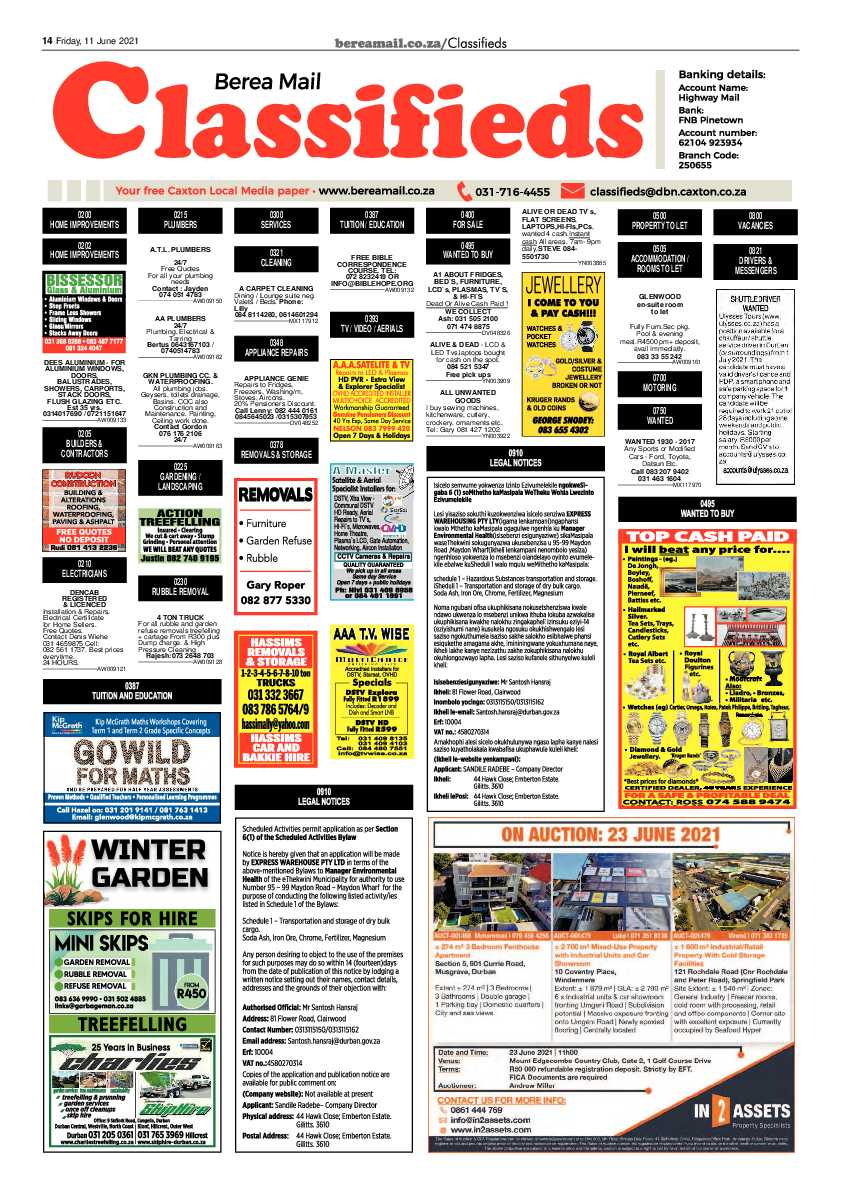 Berea Mail 11 June 2021 page 14