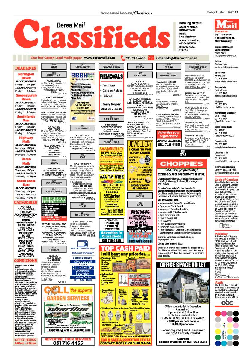 Berea Mail 11 March 2022 page 11