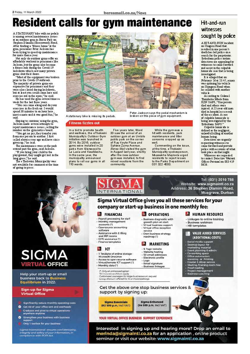 Berea Mail 11 March 2022 page 2