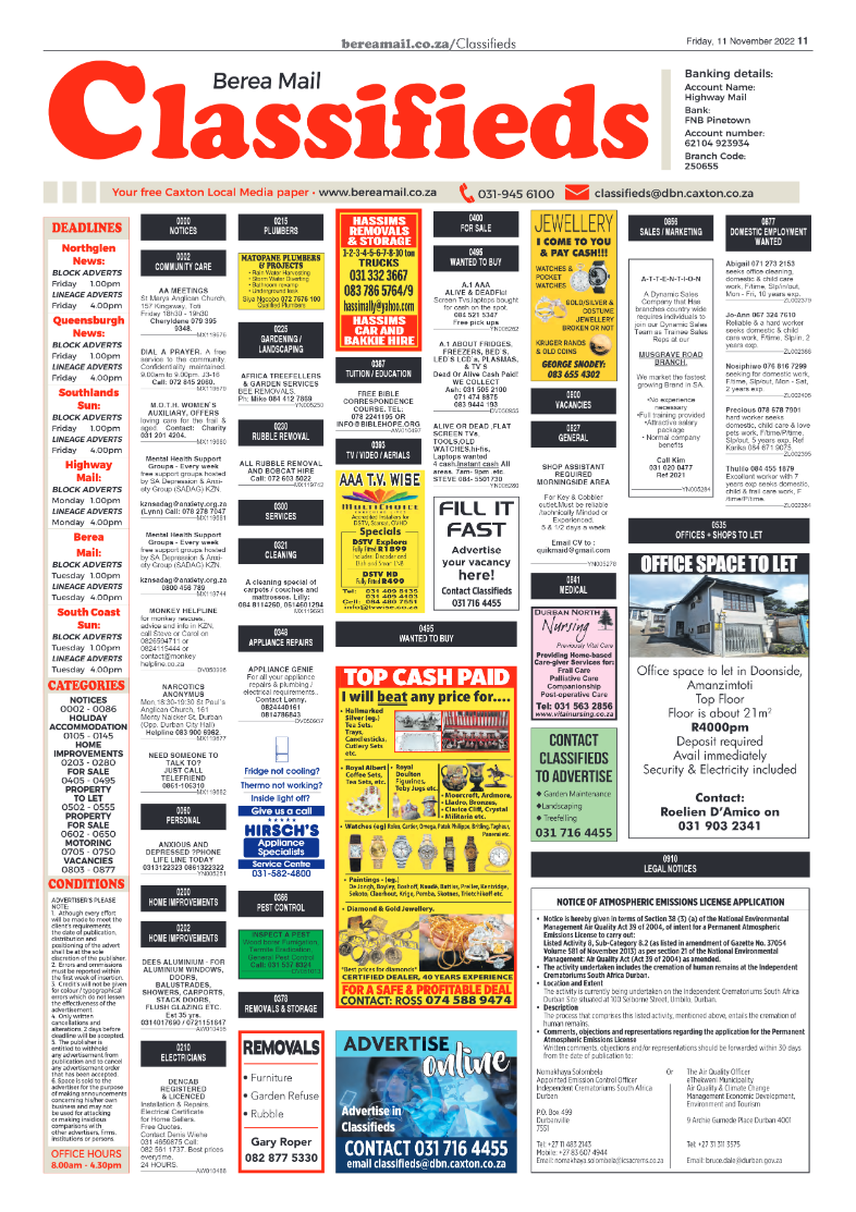 Berea Mail 11 November 2022 page 11