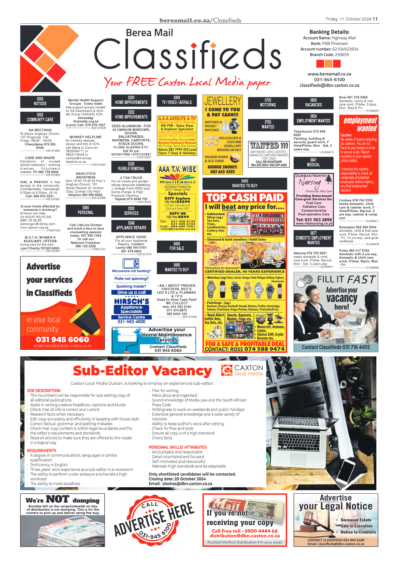 Berea Mail 11 October 2024 page 11