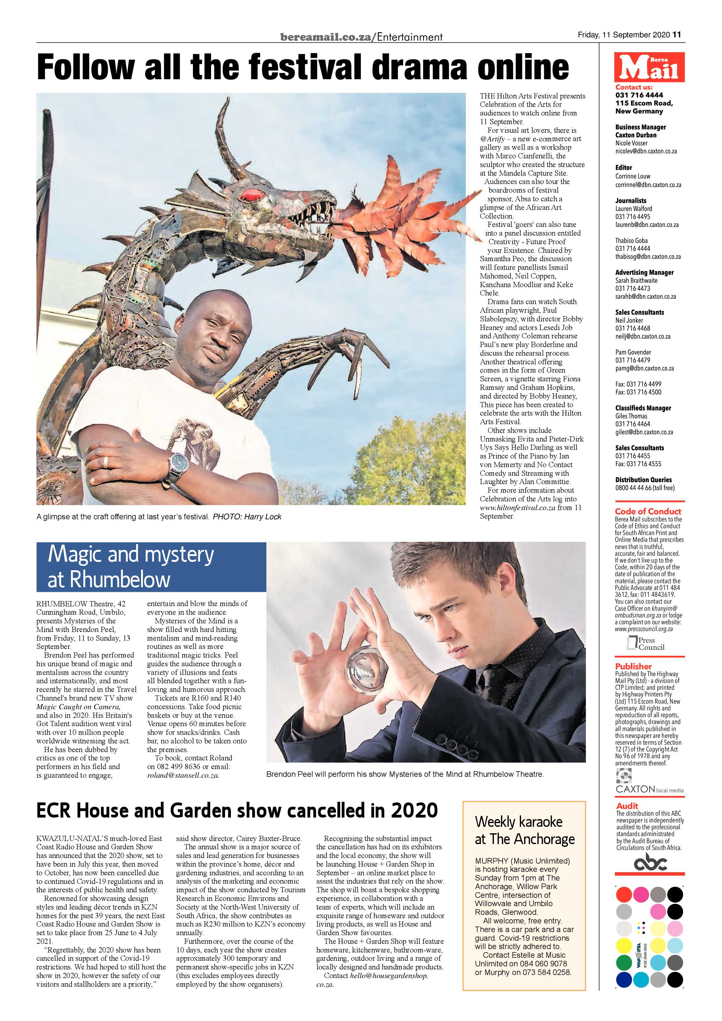 Berea Mail 11 September 2020 page 11