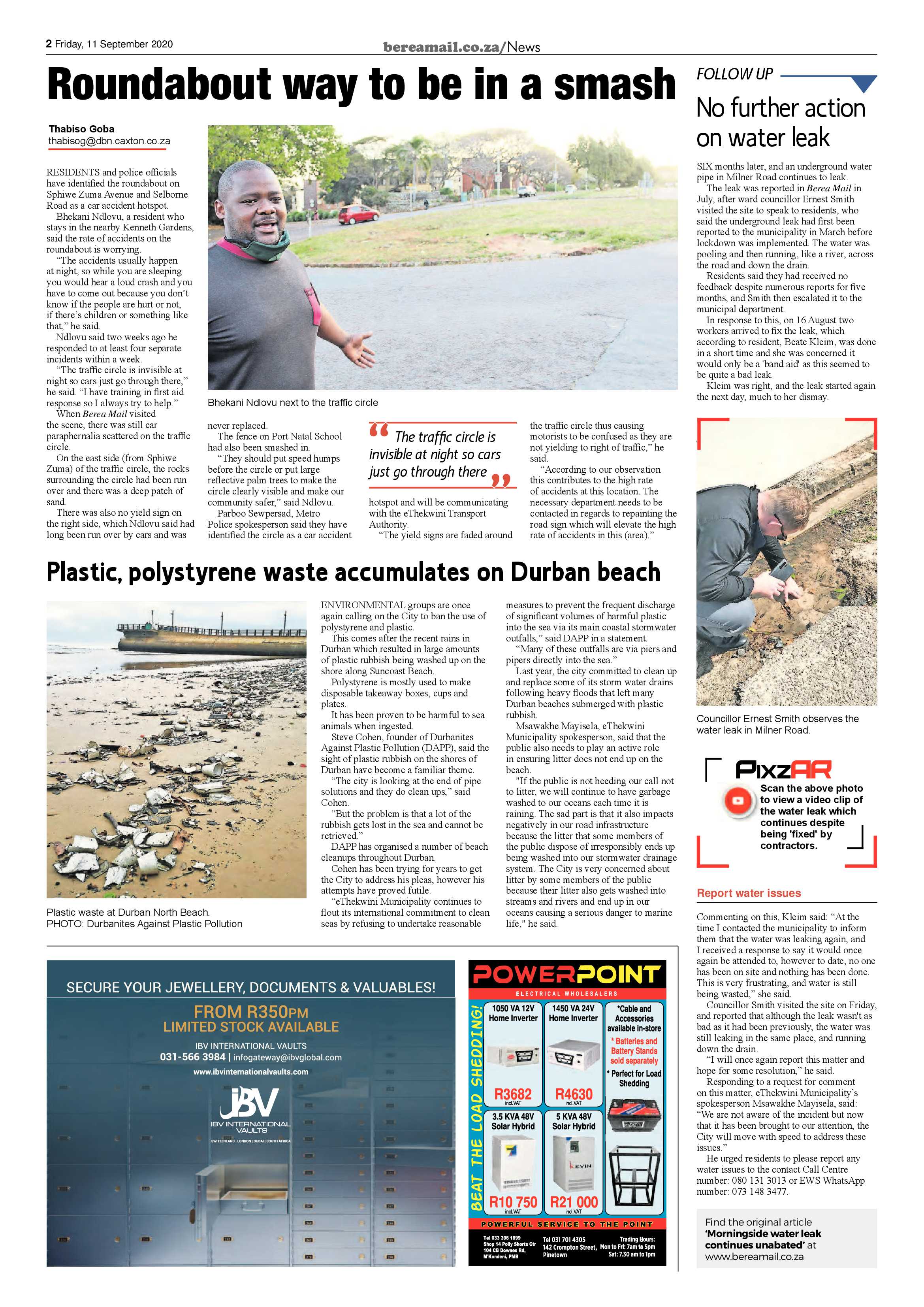 Berea Mail 11 September 2020 page 2