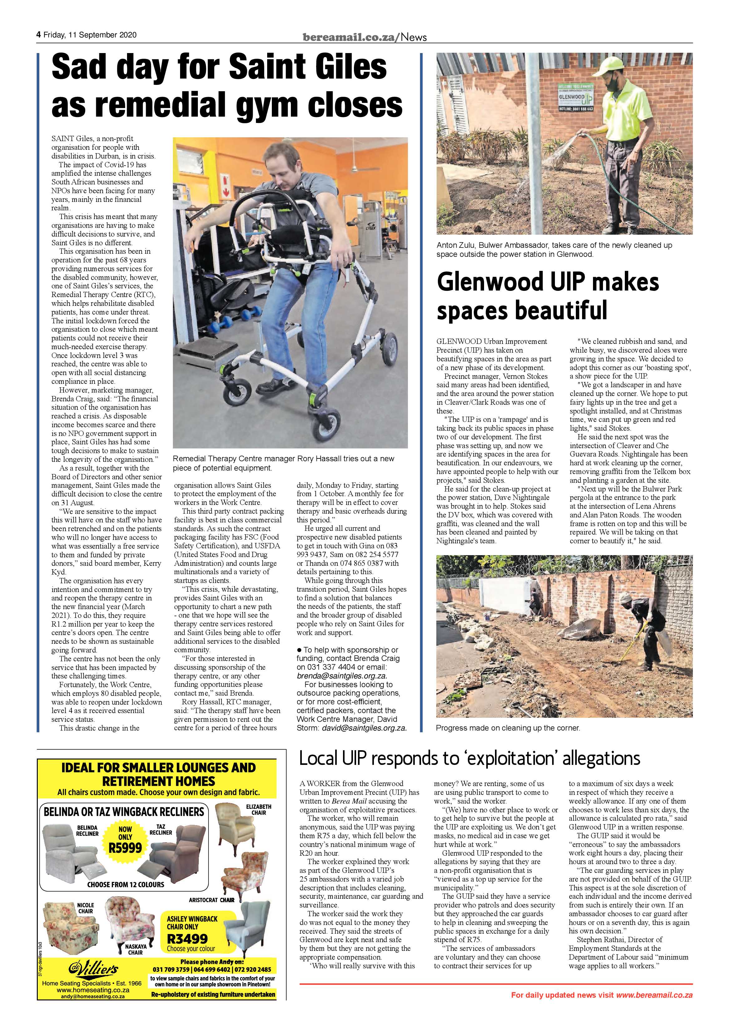 Berea Mail 11 September 2020 page 4
