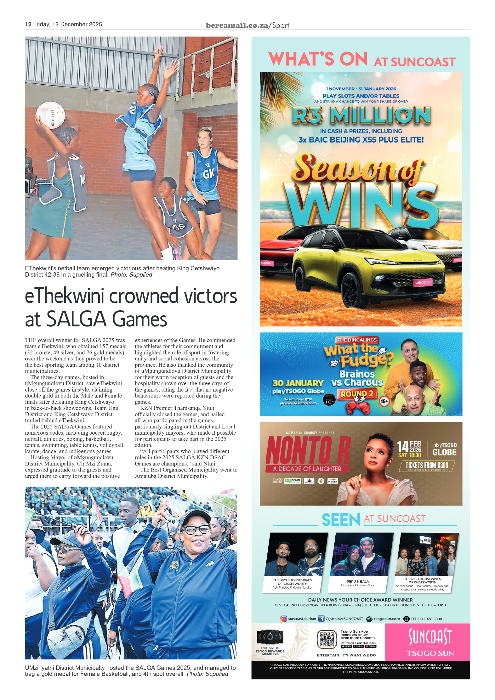 Berea Mail 12 December 2025 page 12