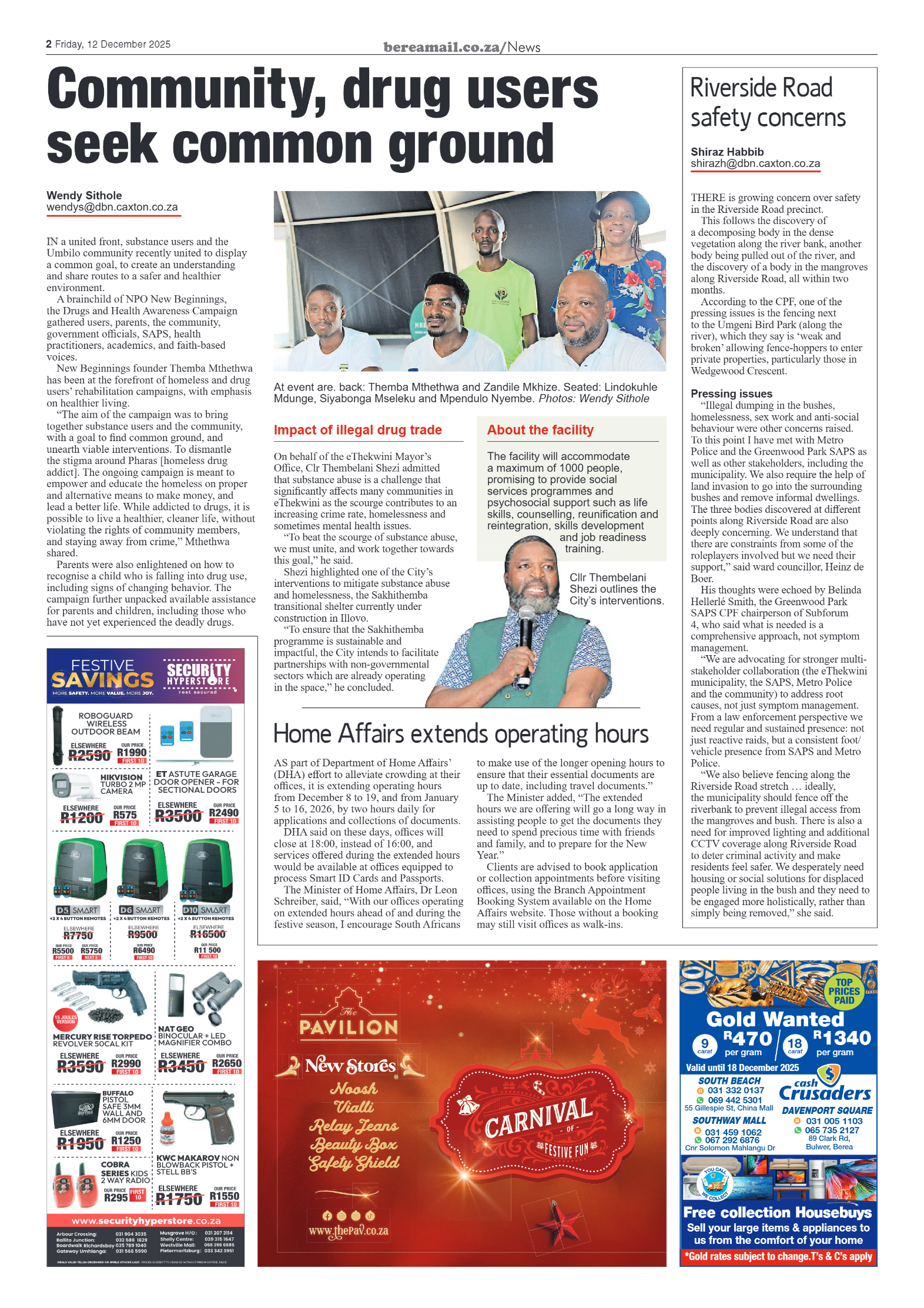 Berea Mail 12 December 2025 page 2