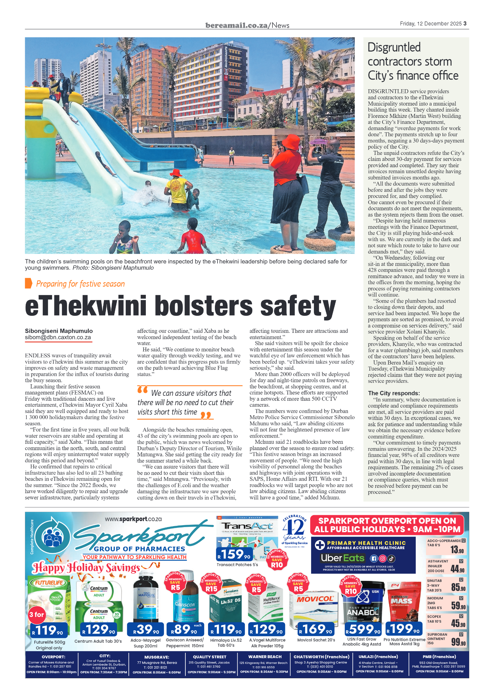 Berea Mail 12 December 2025 page 3