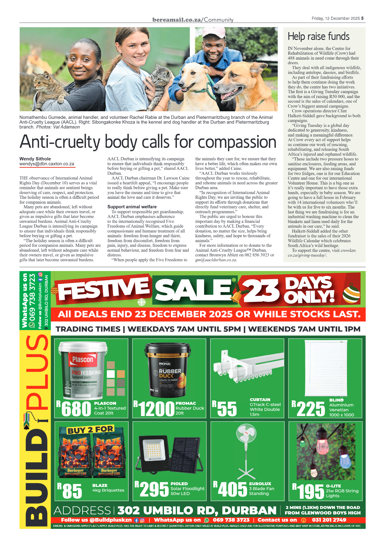 Berea Mail 12 December 2025 page 5