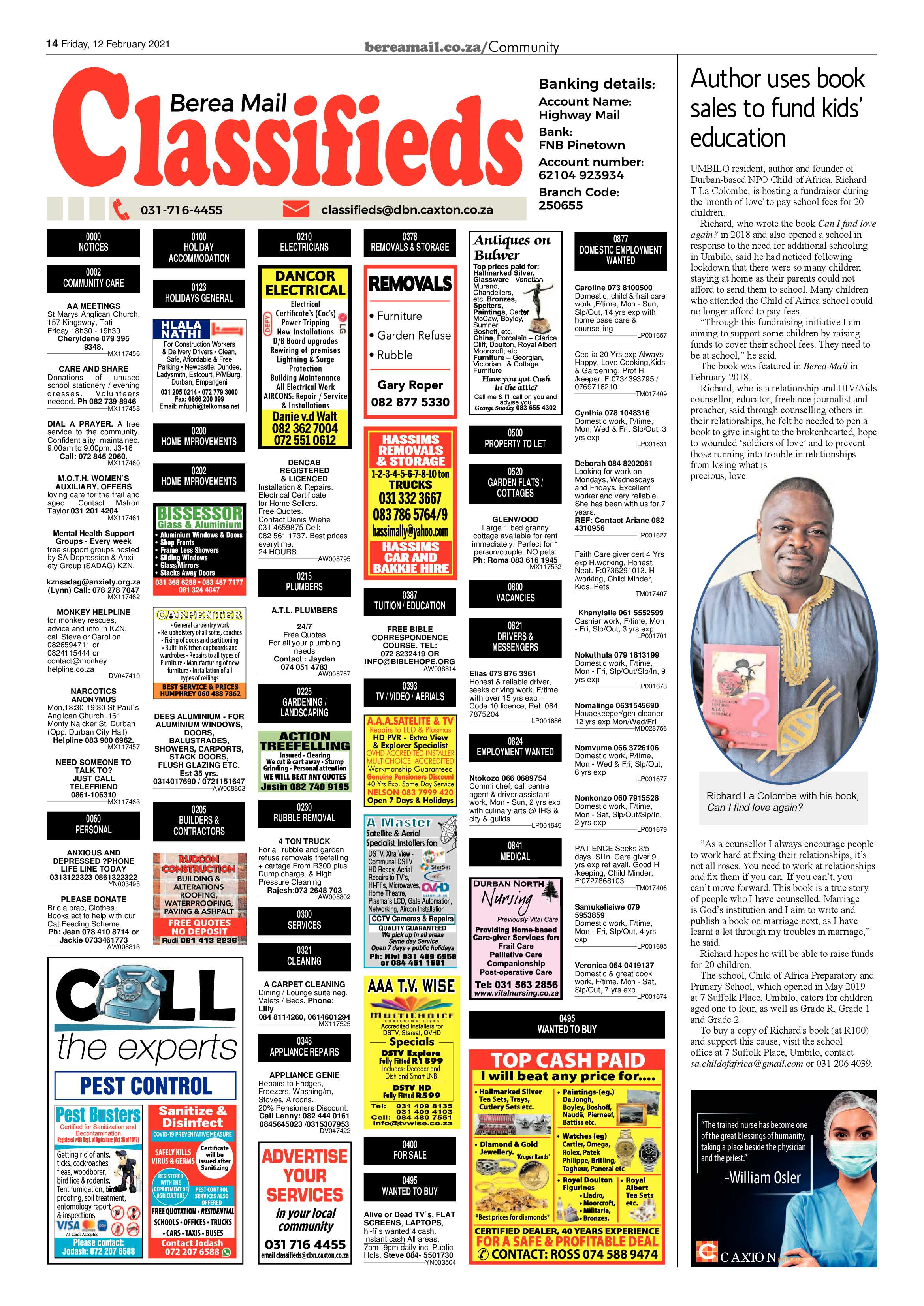 Berea Mail 12 February 2021 page 14