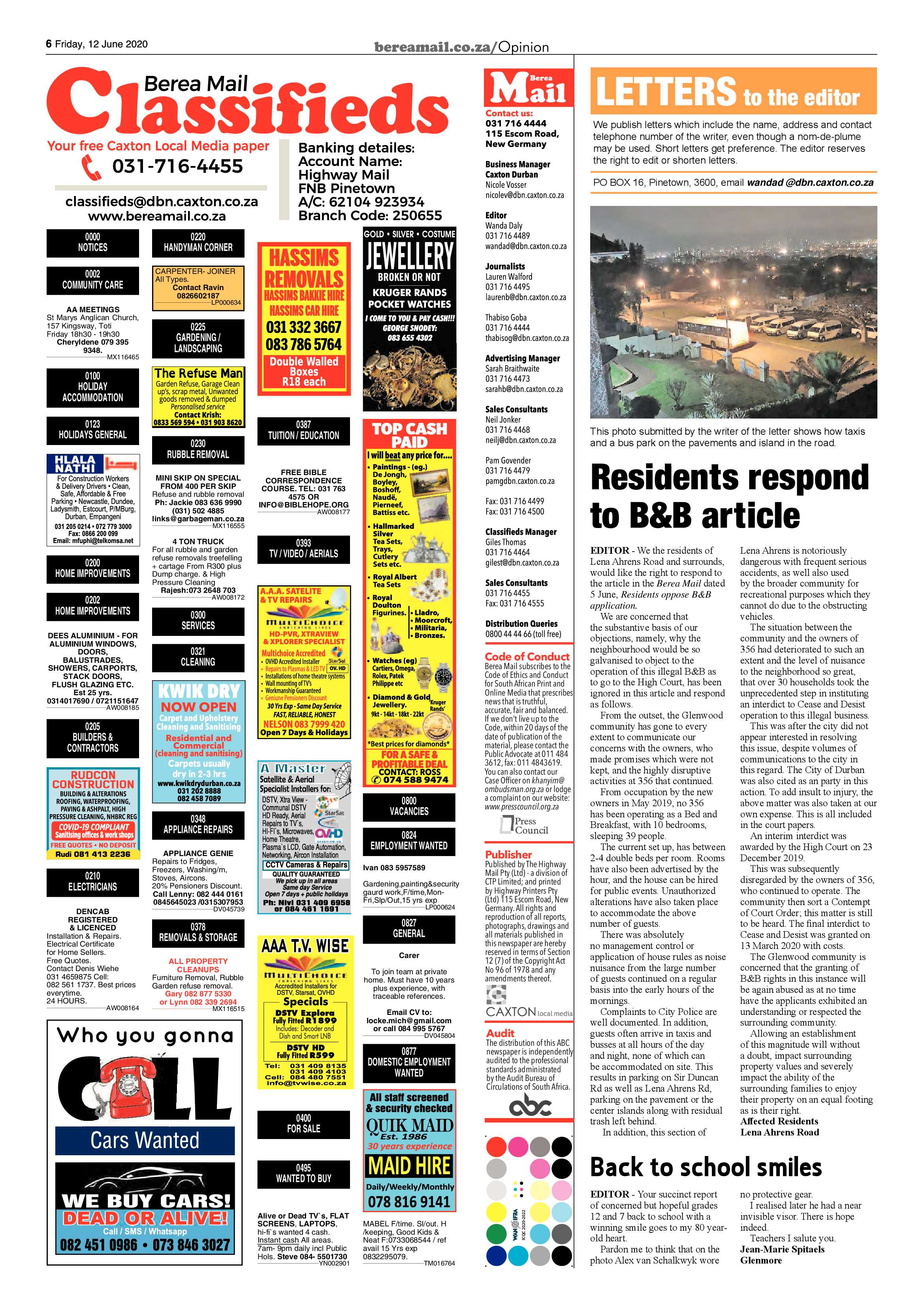 Berea Mail 12 June 2020 page 6