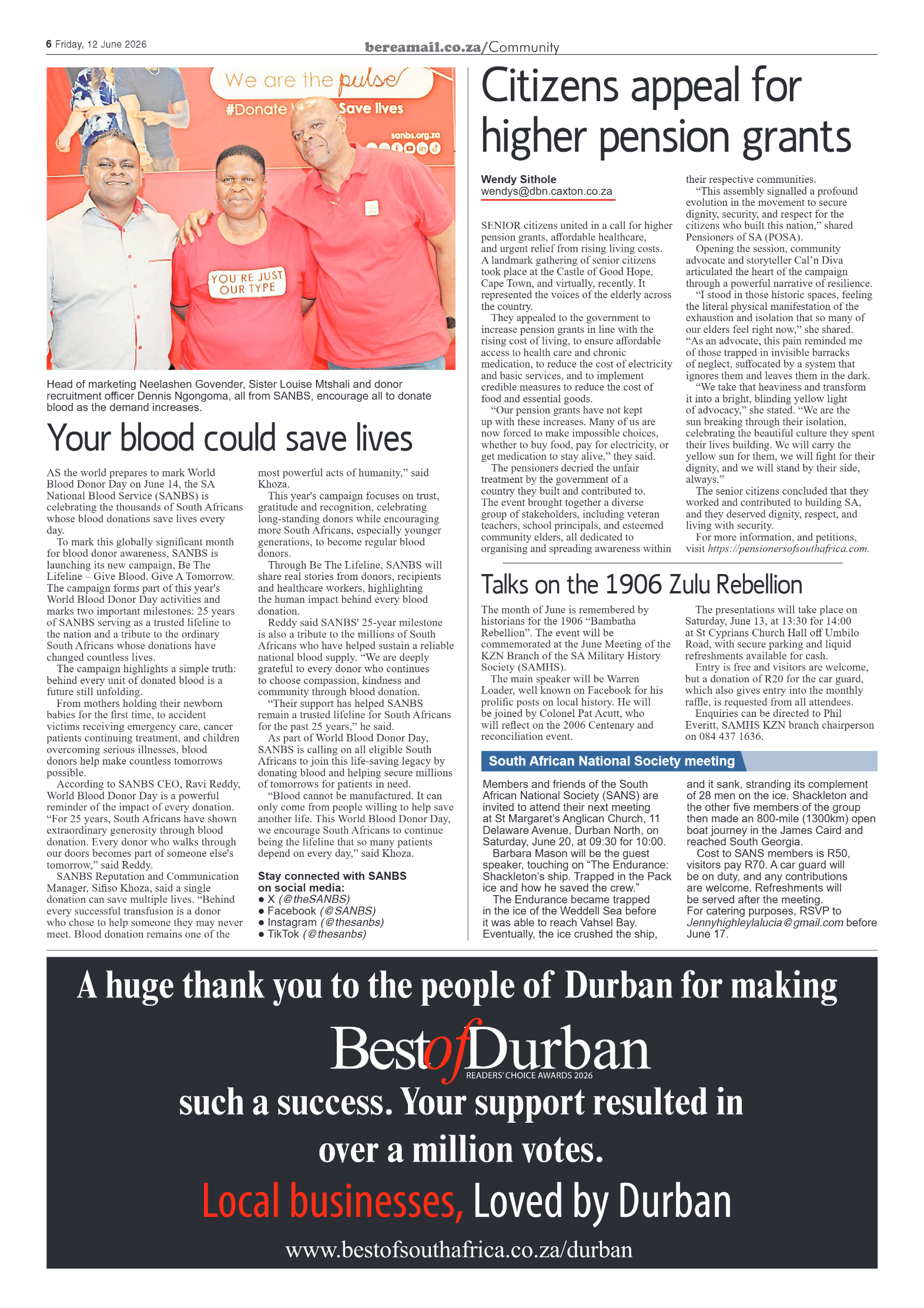 Berea Mail 12 June 2026 page 6