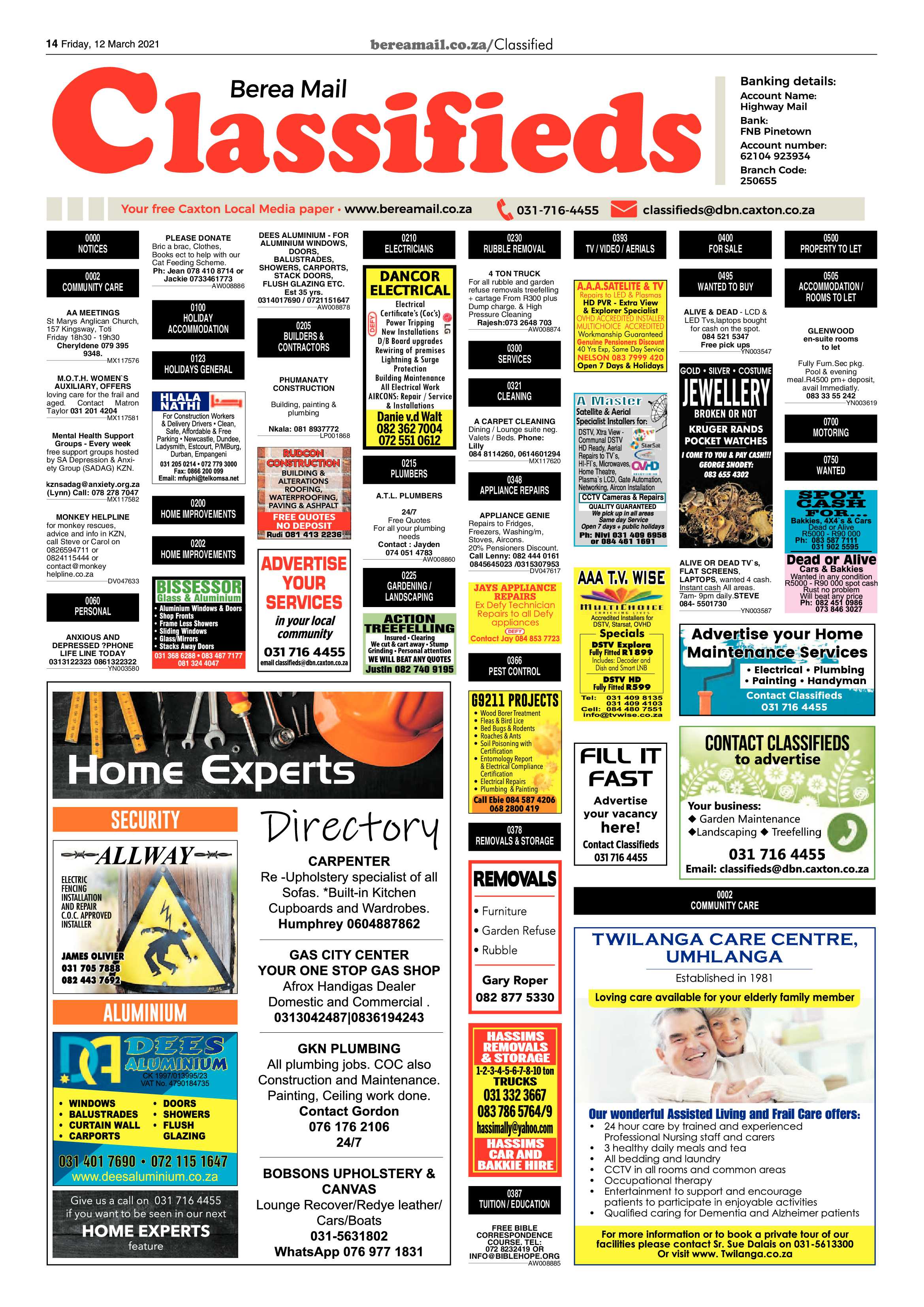Berea Mail 12 March 2021 page 14
