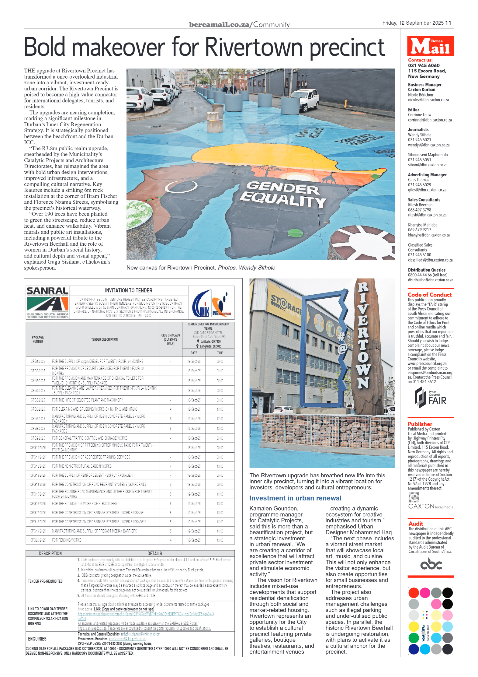 Berea Mail 12 september 2025 page 11
