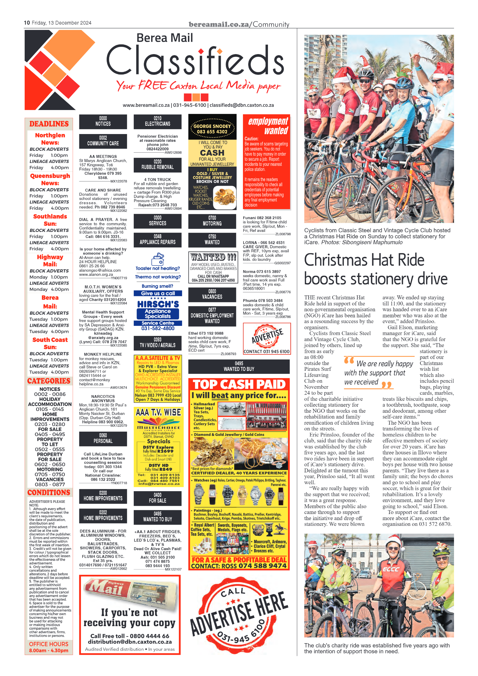 Berea Mail 13 December 2024 page 10