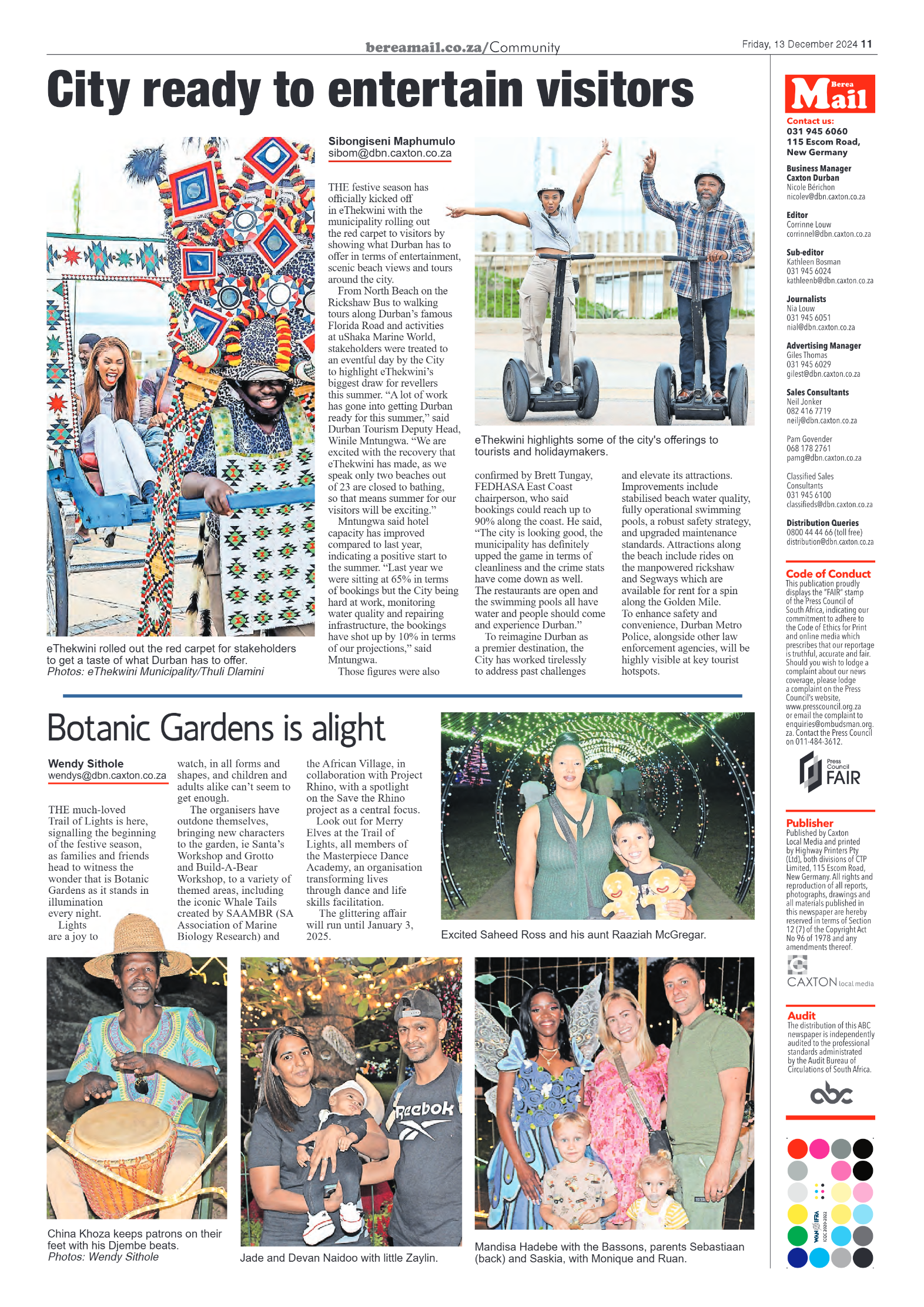Berea Mail 13 December 2024 page 11