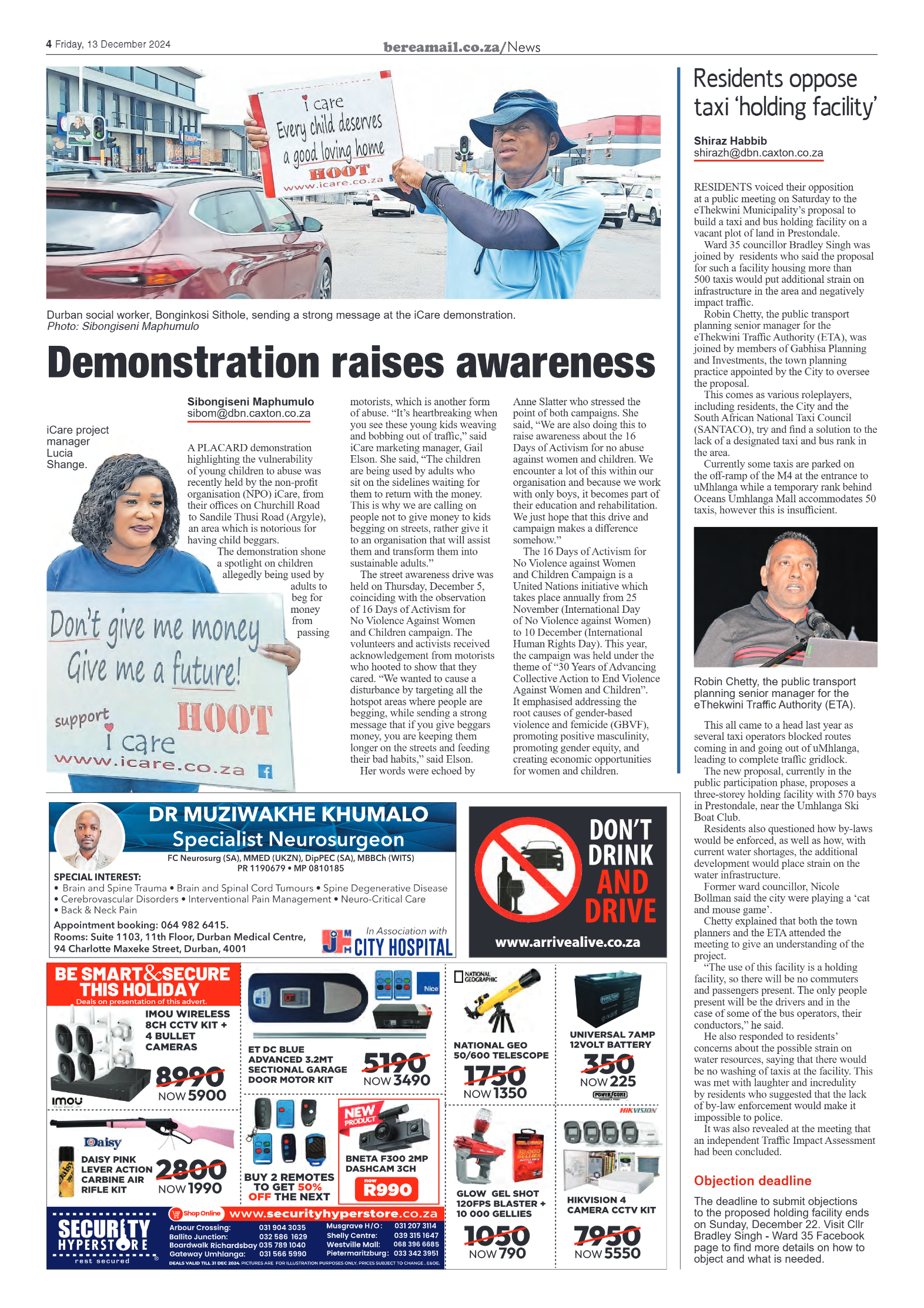 Berea Mail 13 December 2024 page 4
