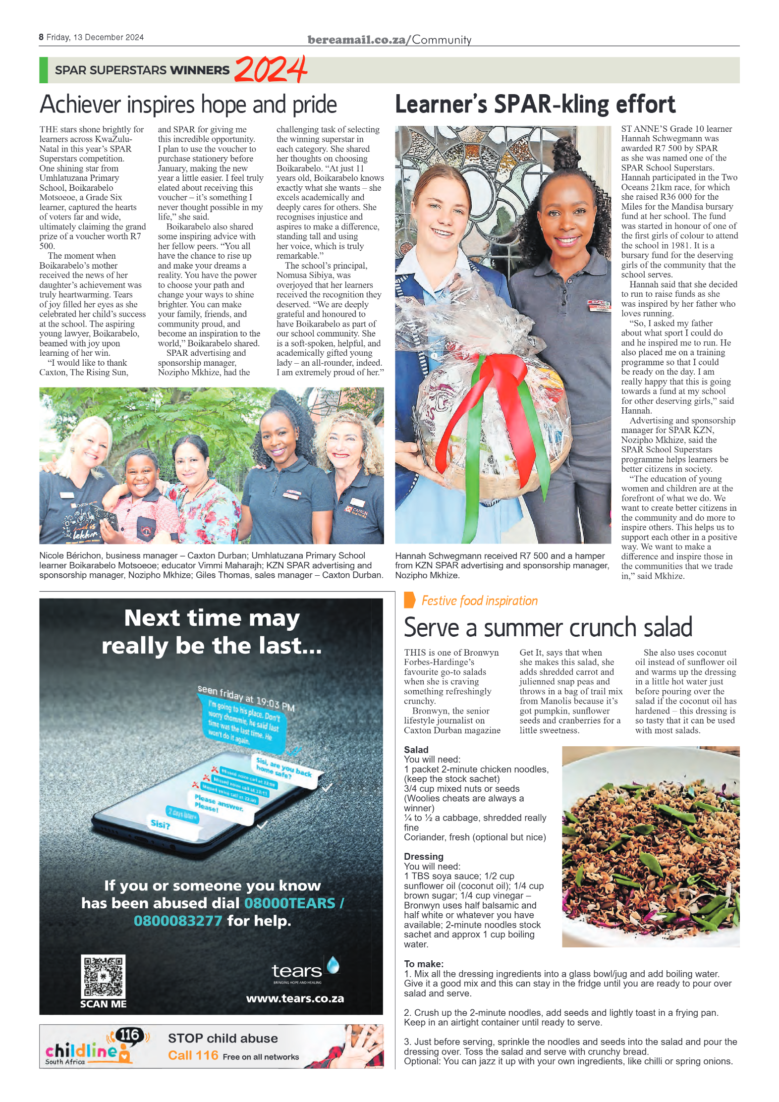 Berea Mail 13 December 2024 page 8
