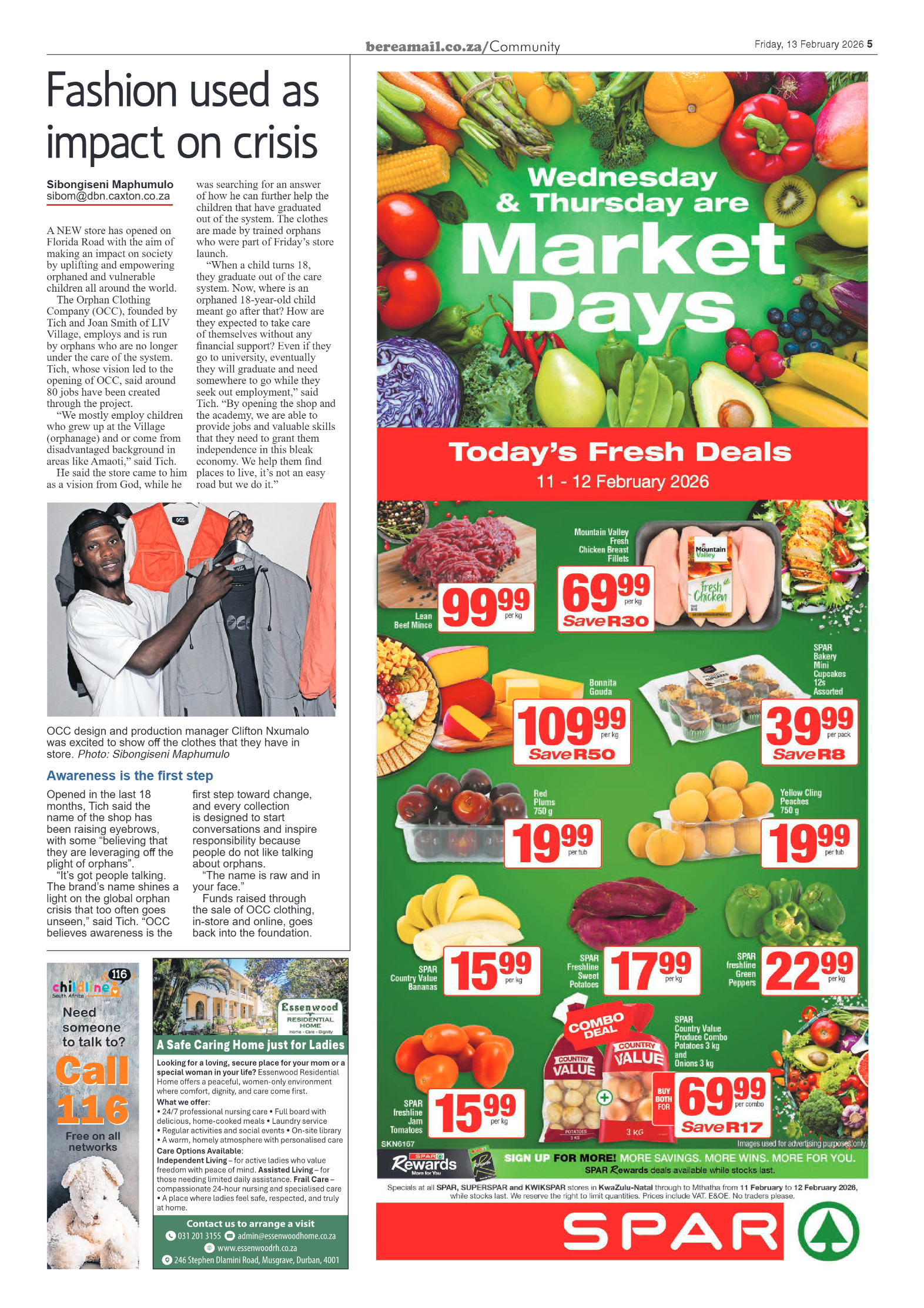 Berea Mail 13 February 2026 page 5