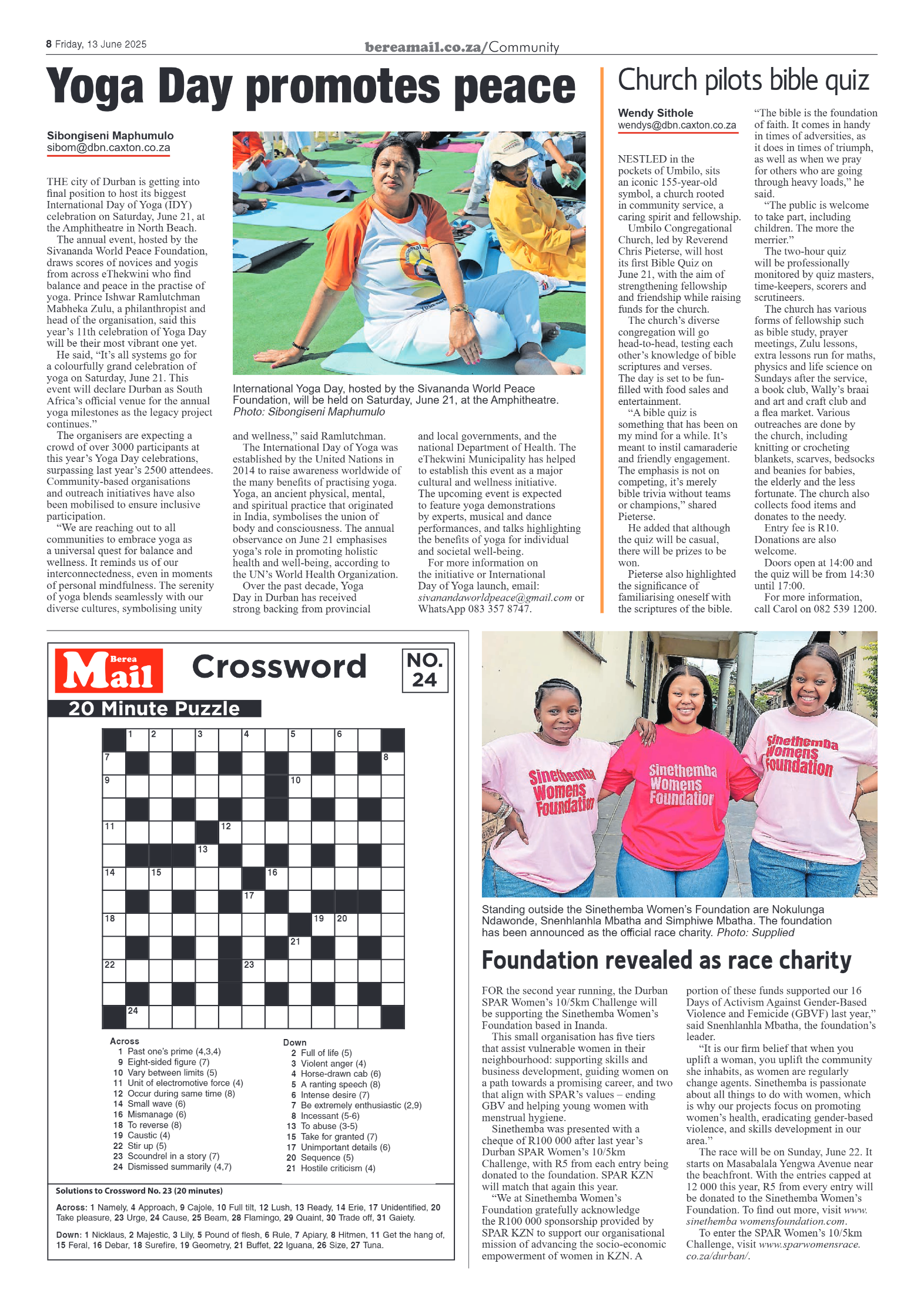 Berea Mail 13 June 2025 page 8