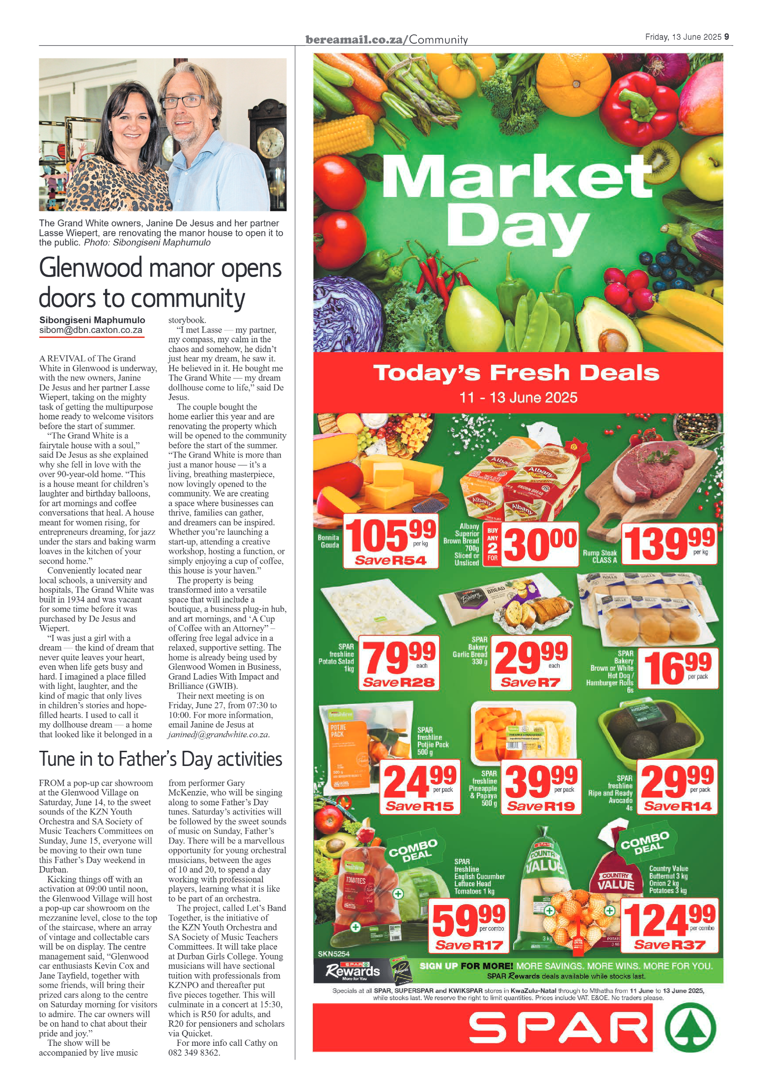 Berea Mail 13 June 2025 page 9