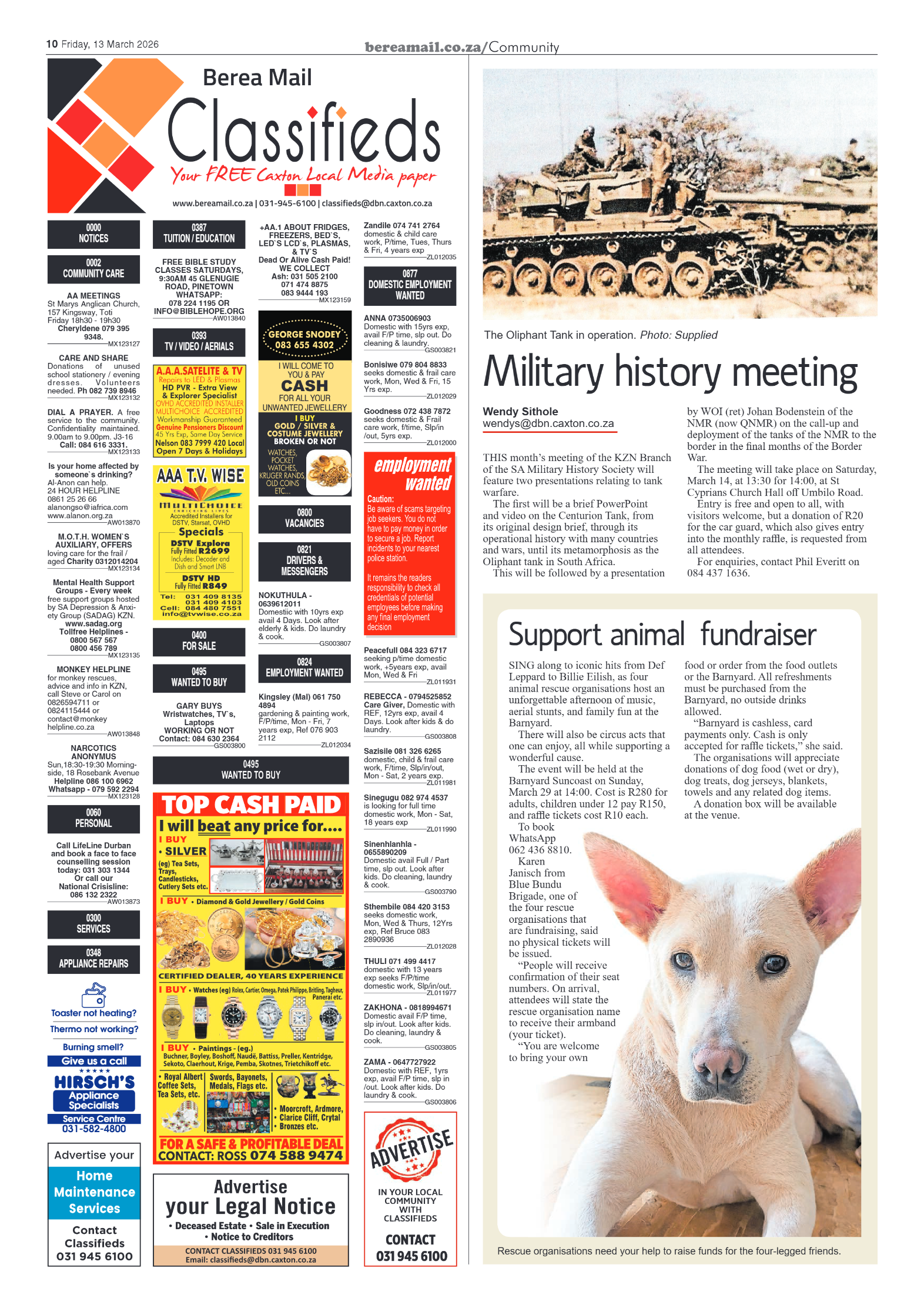 Berea Mail 13 March 2026 page 10