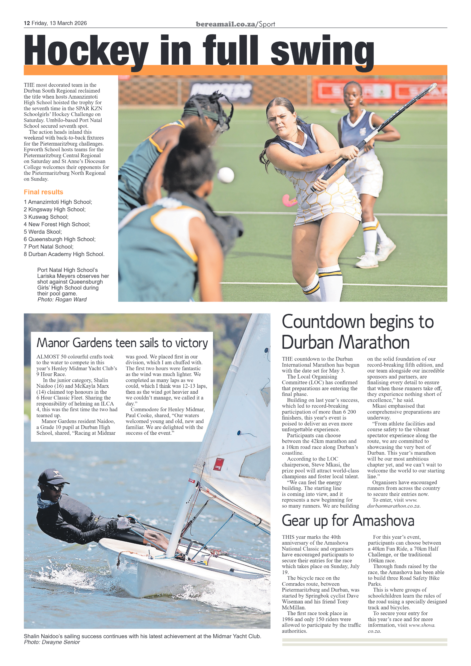 Berea Mail 13 March 2026 page 12