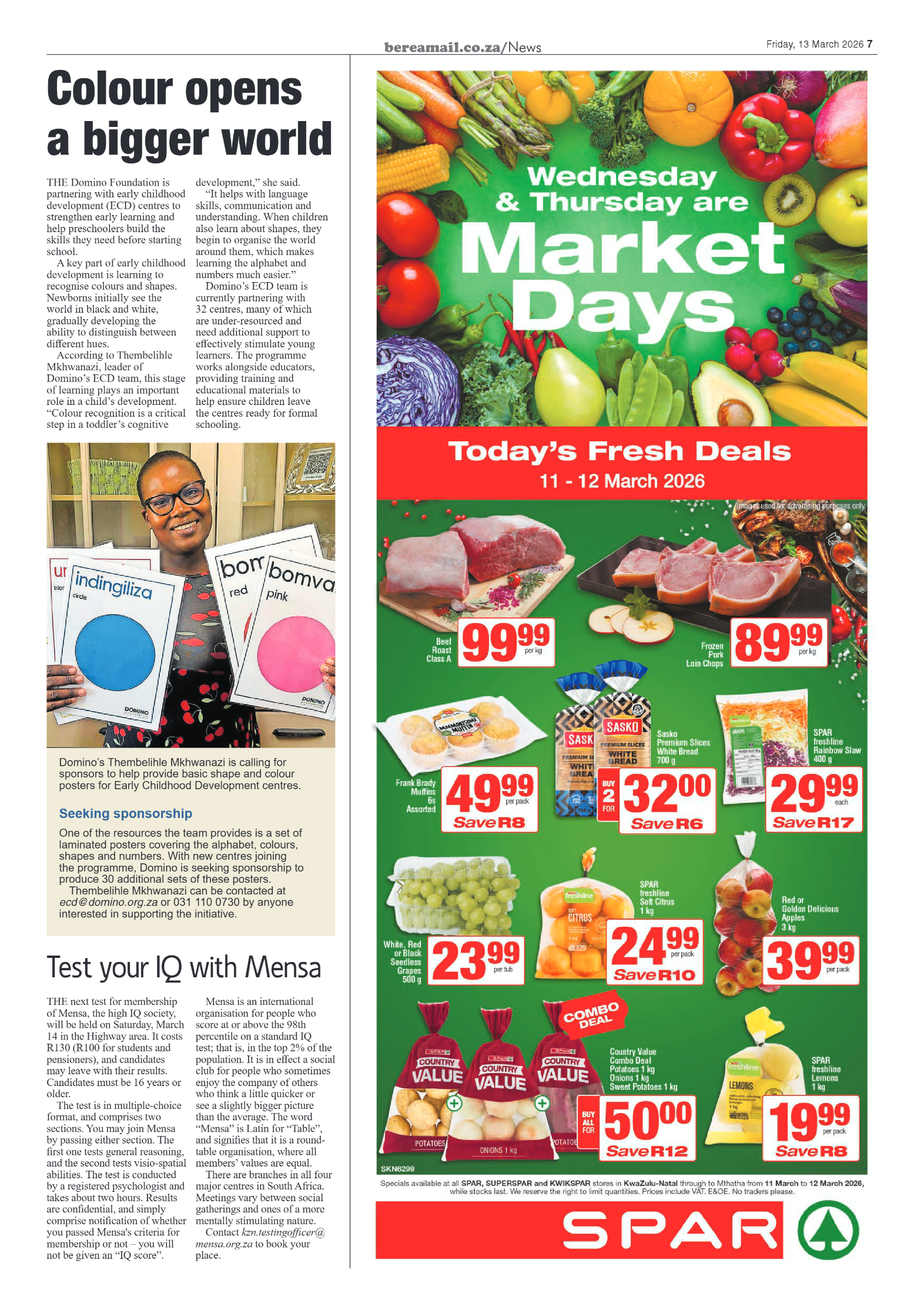 Berea Mail 13 March 2026 page 7