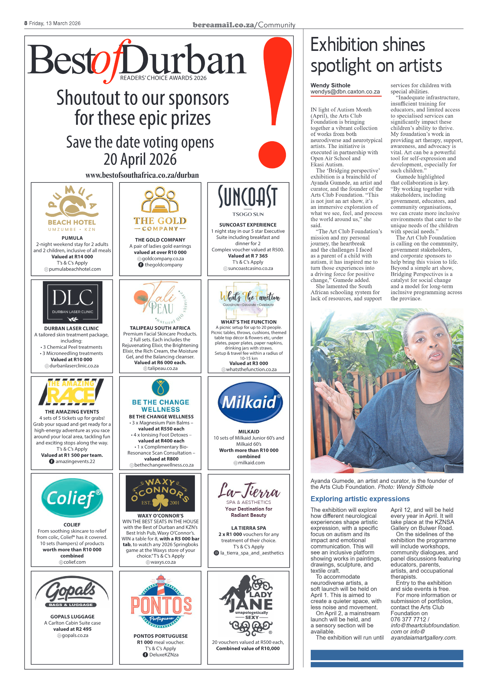 Berea Mail 13 March 2026 page 8