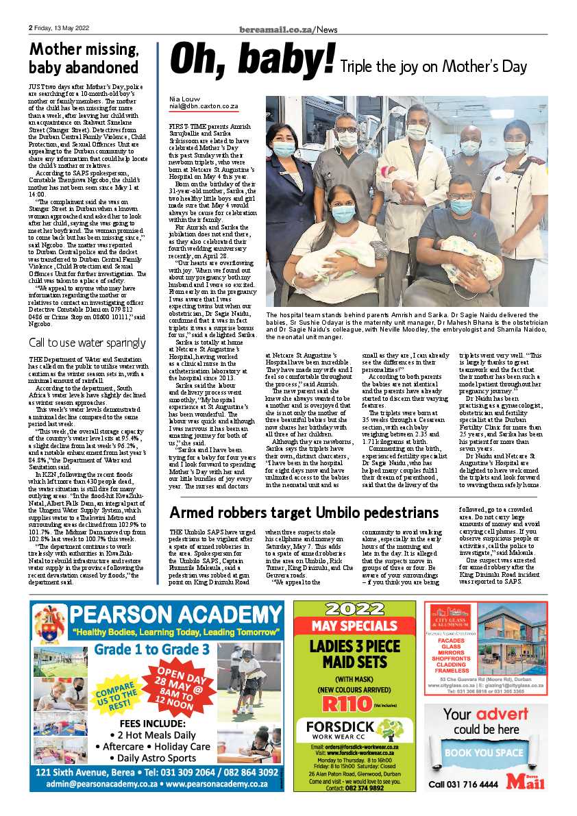 Berea Mail 13 May 2022 page 2