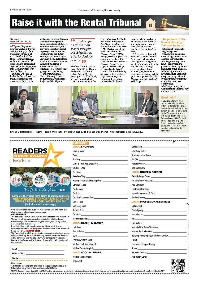Berea Mail 13 May 2022 page 6