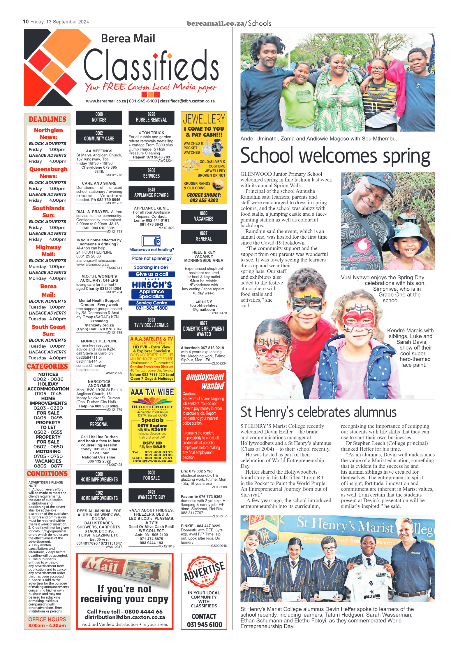 Berea Mail 13 September 2024 page 10