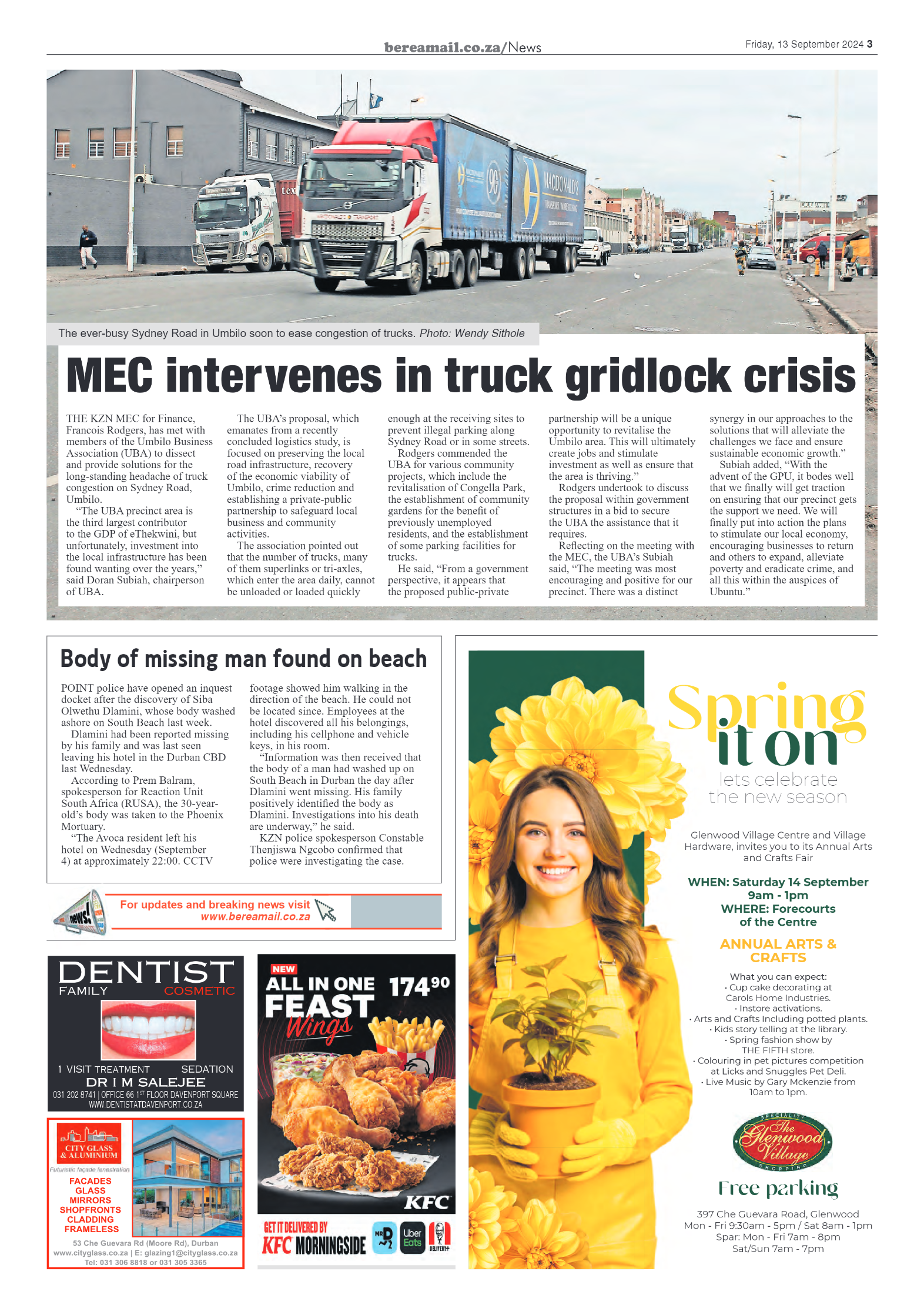 Berea Mail 13 September 2024 page 3
